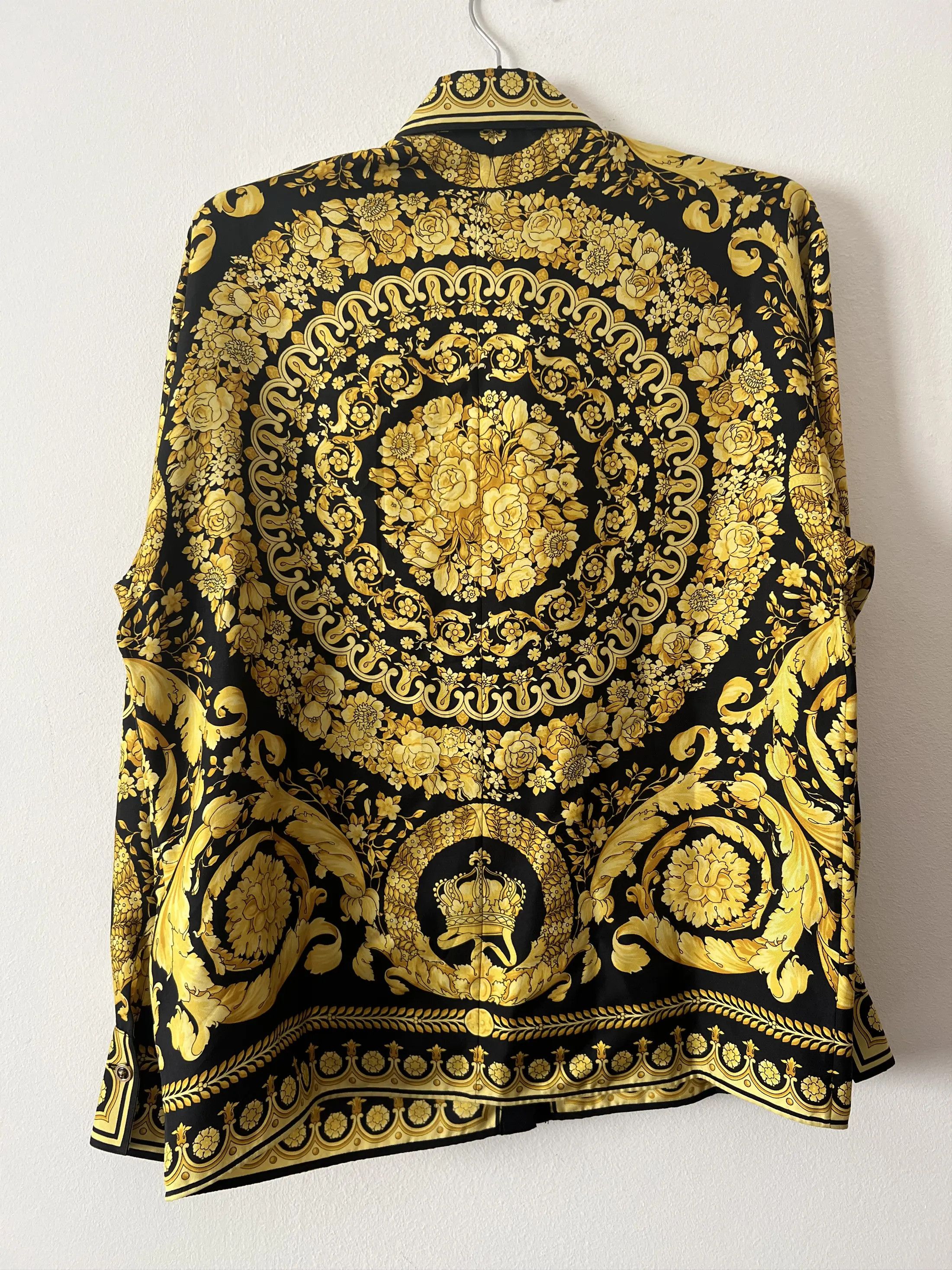 Versace Baroc Silk Shirt Size M / US 6-8 / IT 42-44 - 3 Thumbnail