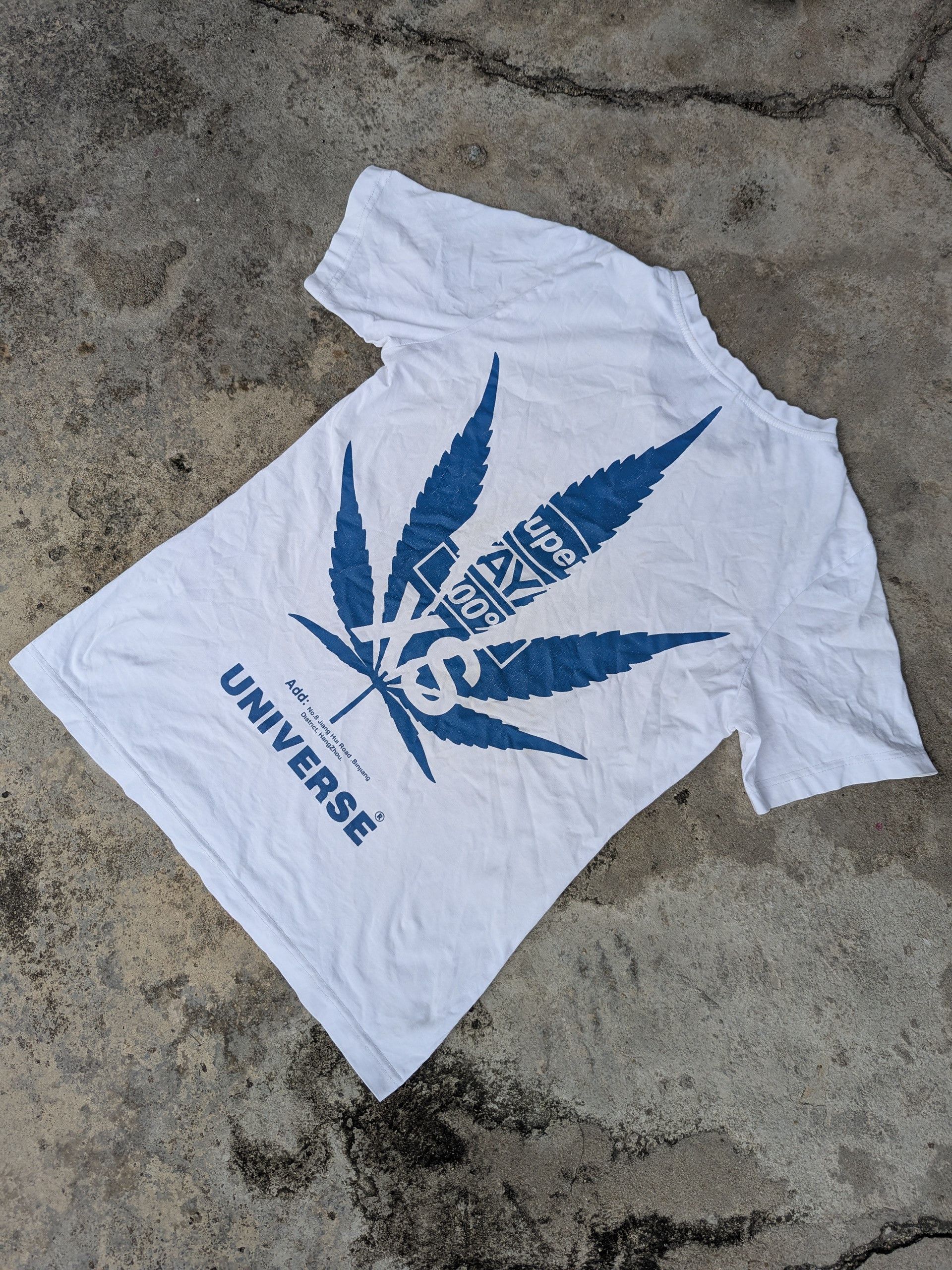 Japanese Brand Vintage Universe Funnel Marijuana T Shirt Size US S / EU 44-46 / 1 - 2 Thumbnail