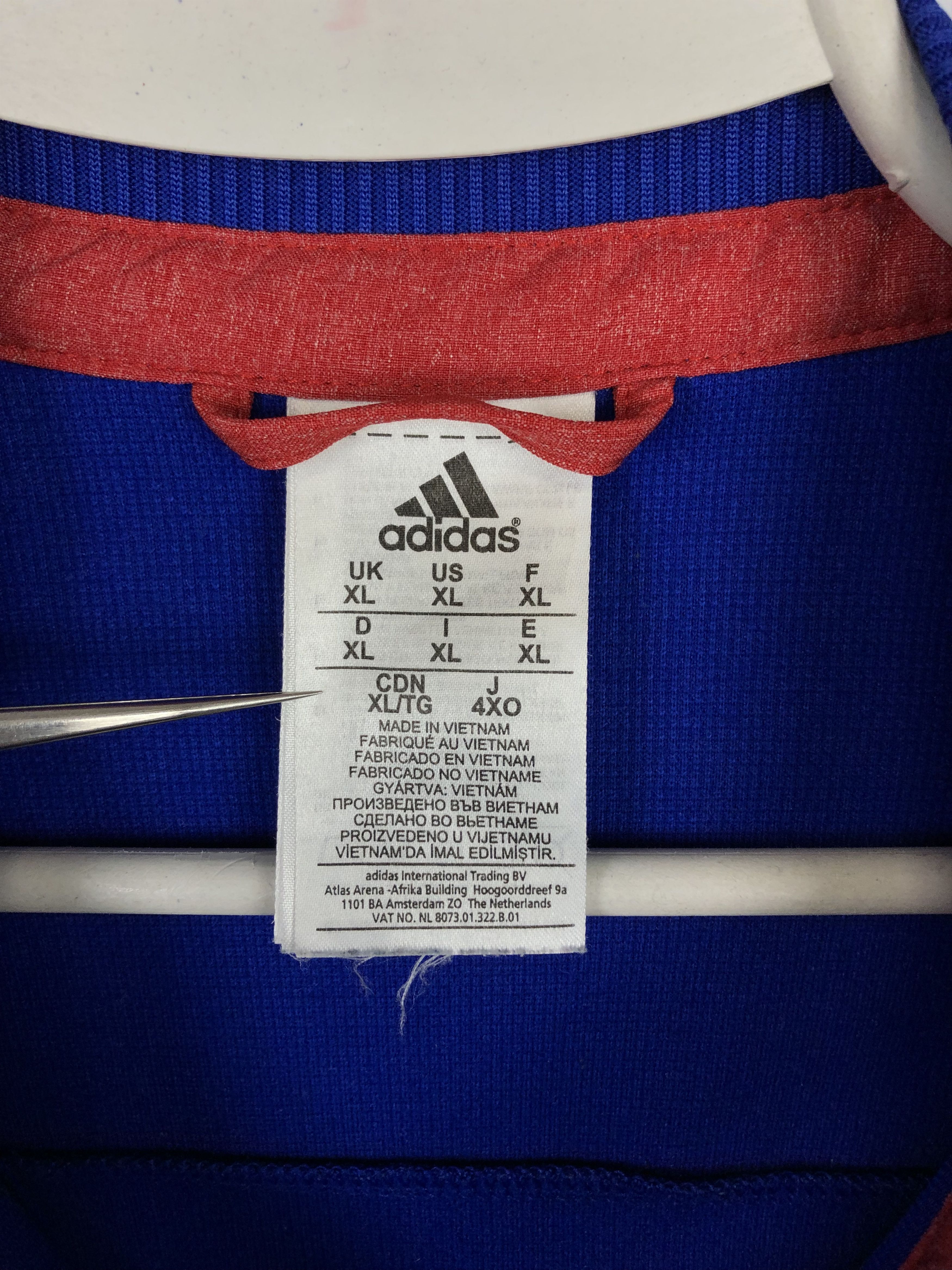 Adidas Adidas Chelsea Football Jacket Soccer Track Top Blue Mens Size US XL / EU 56 / 4 - 5 Thumbnail