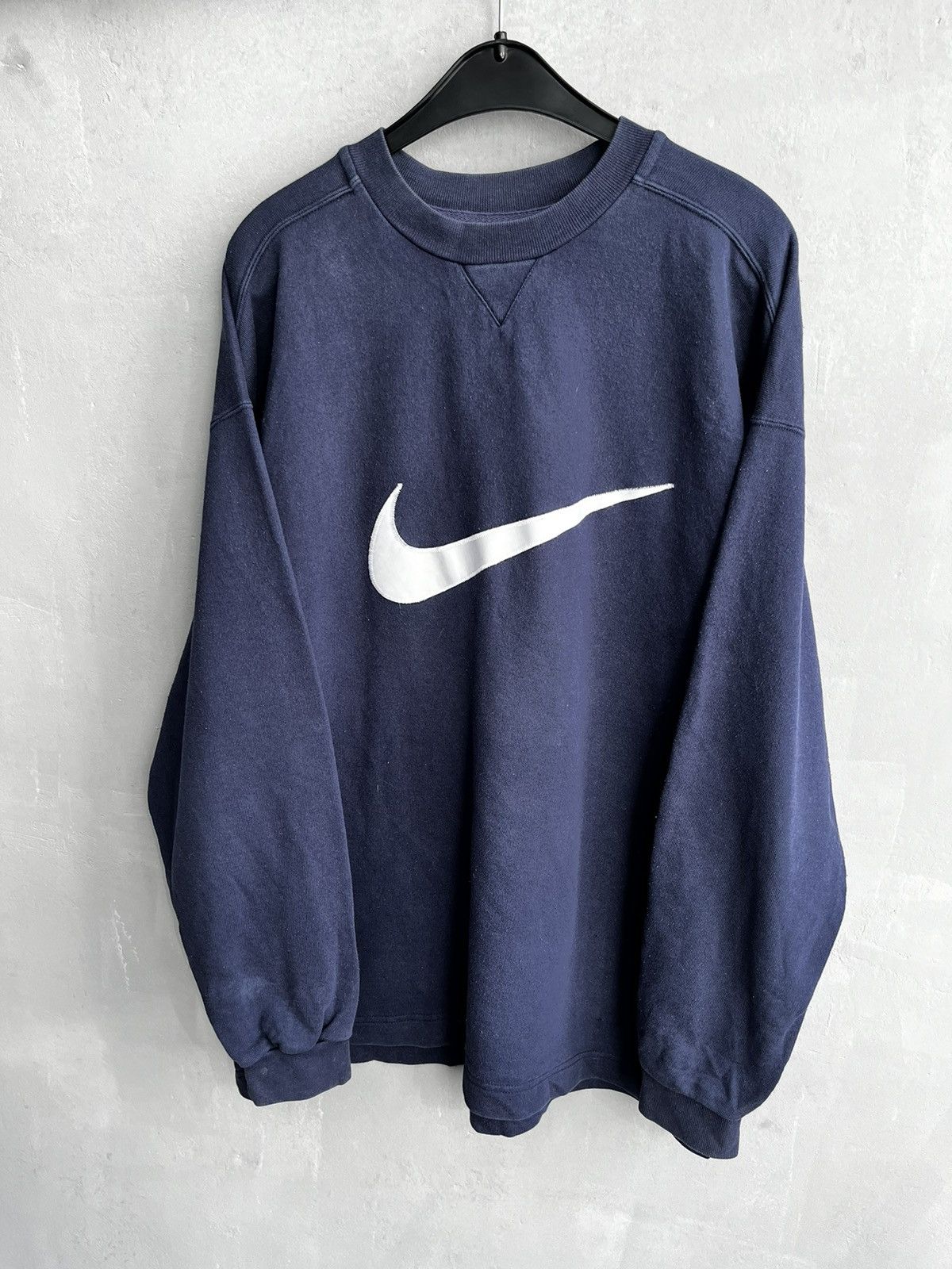 Nike × Vintage 80s / 90s Nike spell out sweatshirt vintage Size US XL / EU 56 / 4 - 1 Thumbnail
