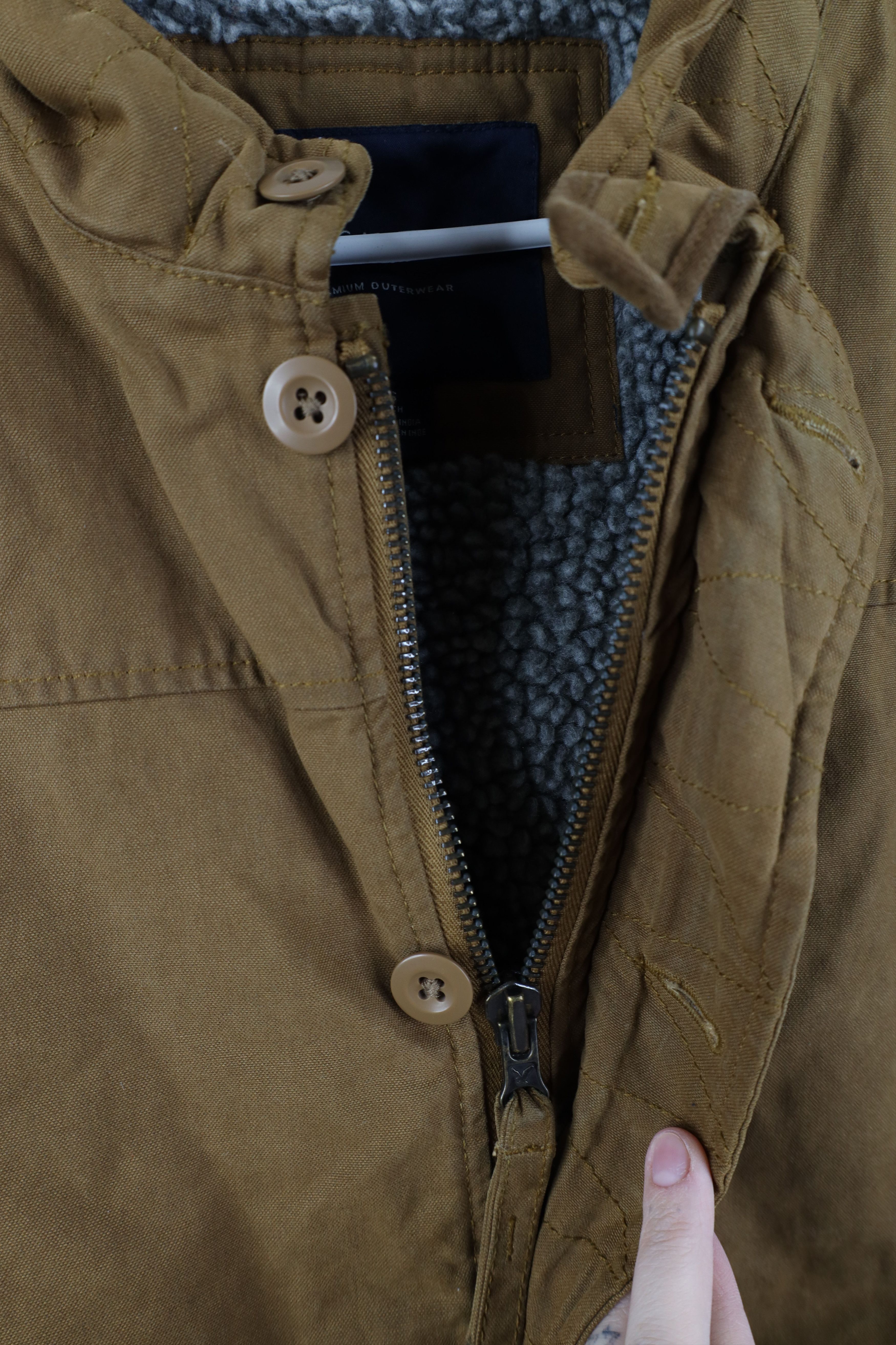 American Eagle Outfitters Vintage Y2K American Eagle Outfitters Waxed Cotton Jacket Size US S / EU 44-46 / 1 - 8 Thumbnail