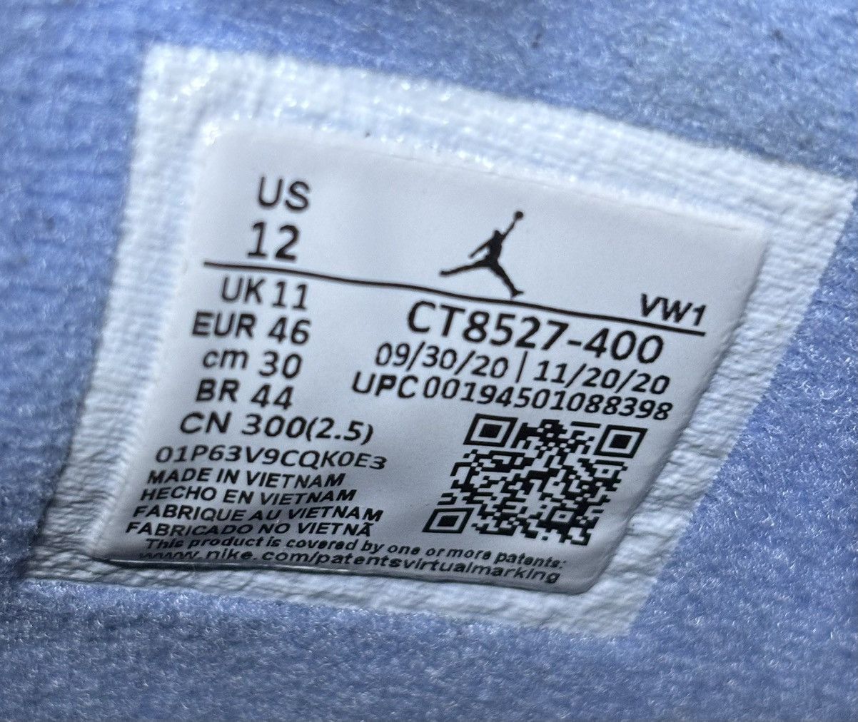 Jordan Brand Jordan 4 Retro University Blue 2021 Size 12 Size US 12 / EU 45 - 6 Thumbnail