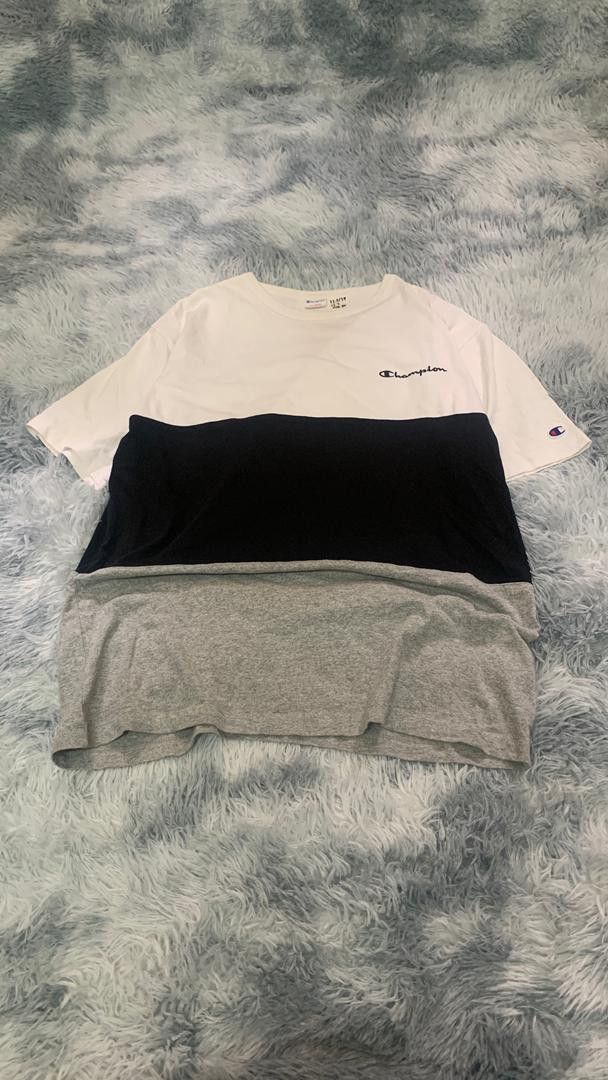 Champion Champion Color Block T-Shirt In Grey/Black Size US L / EU 52-54 / 3 - 1 Thumbnail