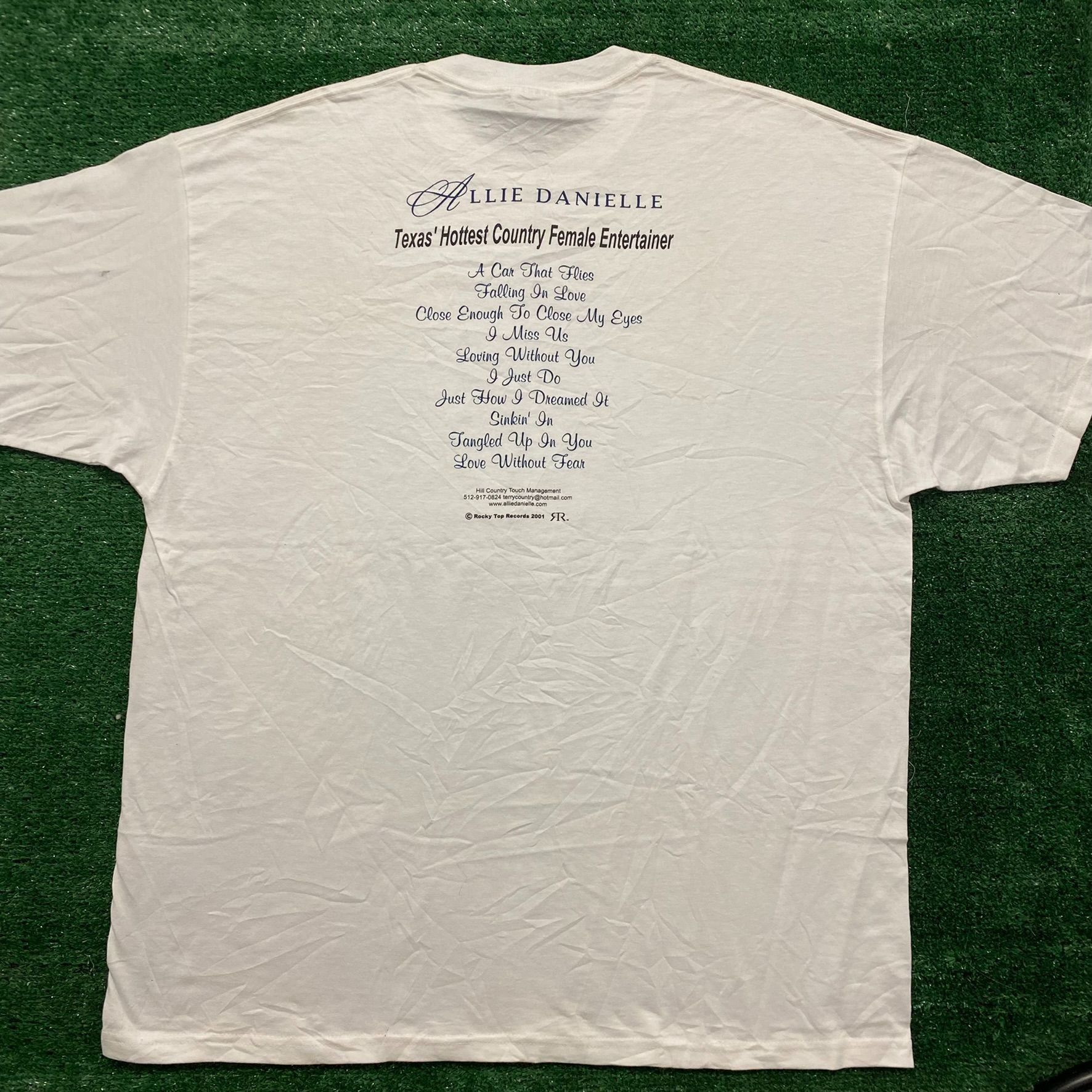 Hanes Vintage 2001 Allie Danielle Country Singer T-Shirt Texas Mus Size US XL / EU 56 / 4 - 4 Thumbnail