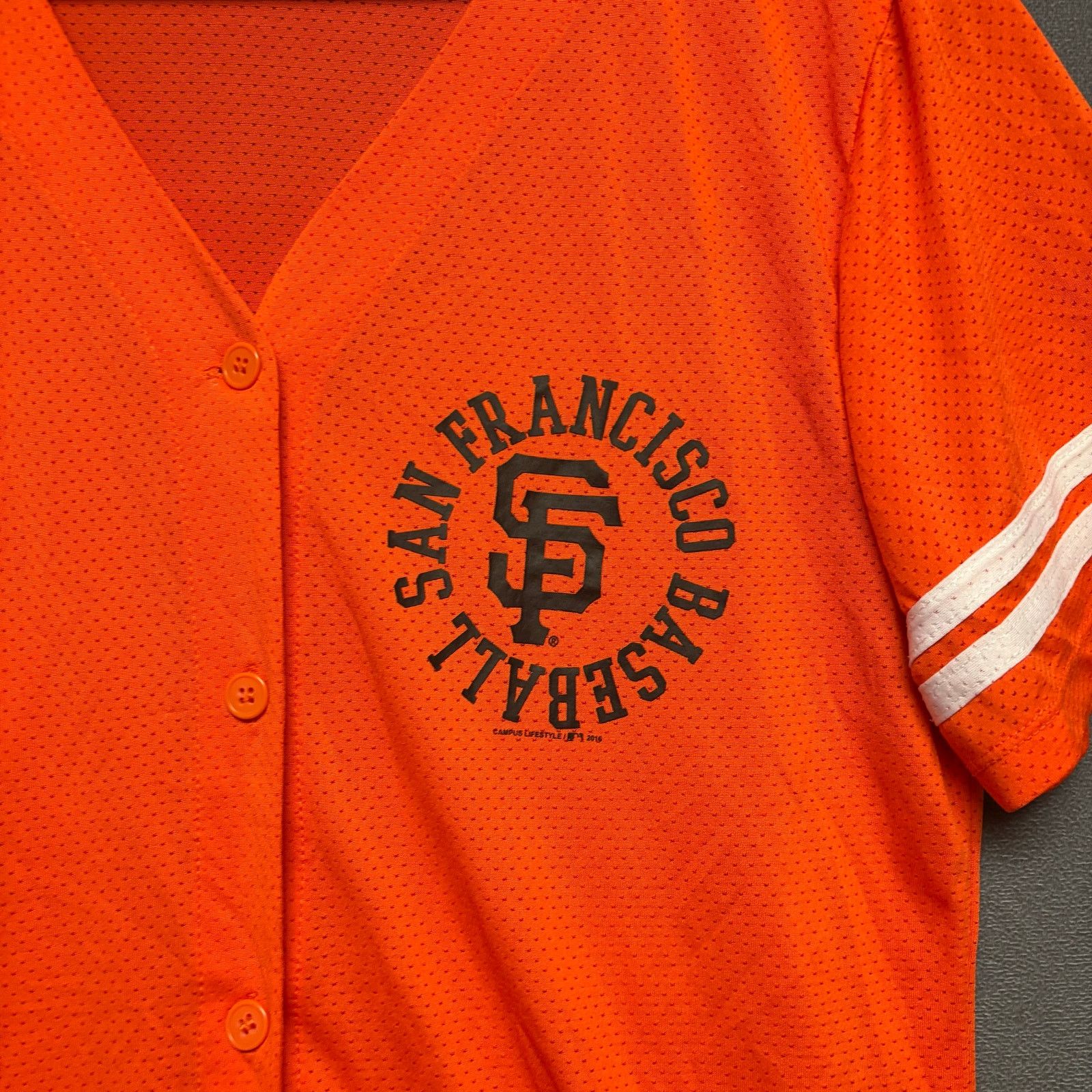 MLB Vintage MLB San Francisco Giants Orange Mesh Baseball Jersey Size L / US 10 / IT 46 - 2 Thumbnail