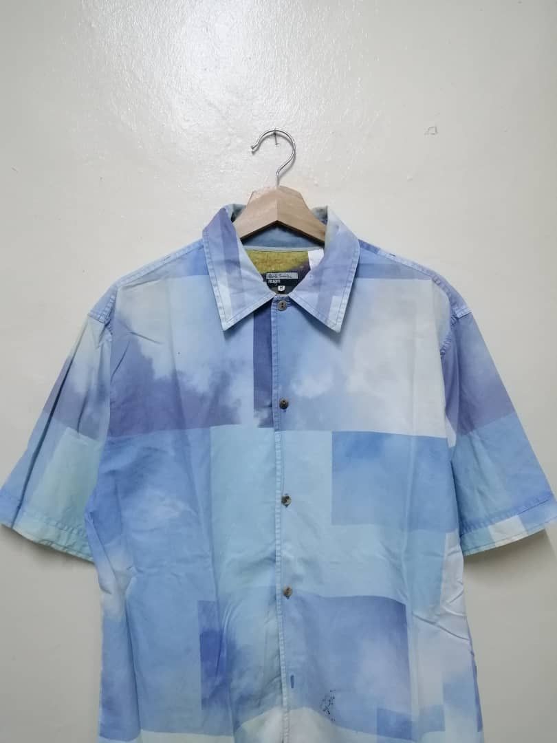 Paul Smith × Vintage Vintage Paul Smith Jeans Aeroplane Button Shirt Size US M / EU 48-50 / 2 - 3 Thumbnail
