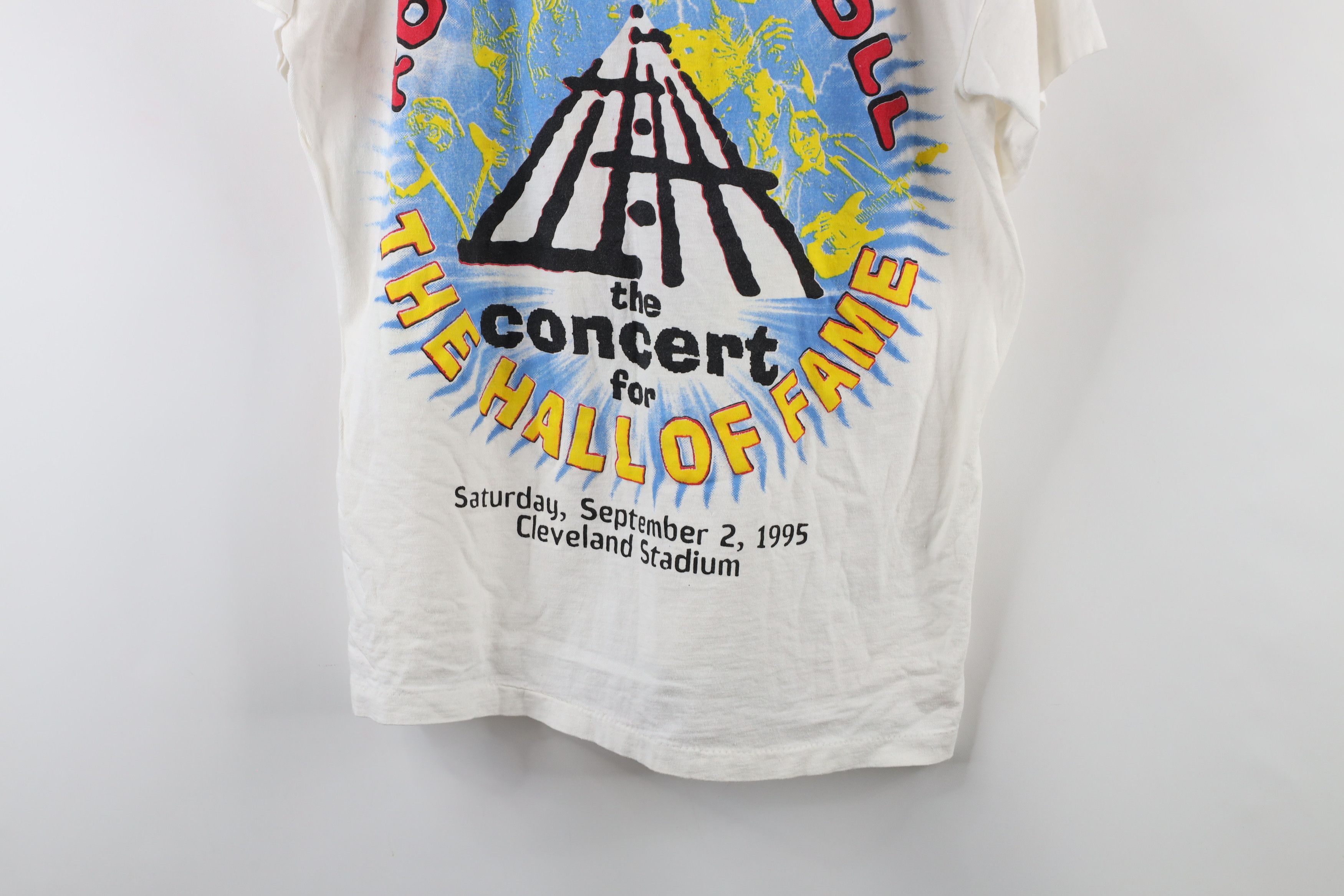 Vintage Vintage 90s Rock and Roll Hall of Fame Concert T-Shirt Size US XL / EU 56 / 4 - 3 Thumbnail