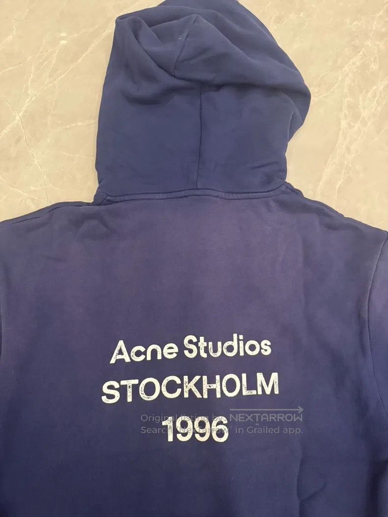 Acne Studios Acne Studios A dark blue hooded sweatshirt Size US L / EU 52-54 / 3 - 7 Thumbnail