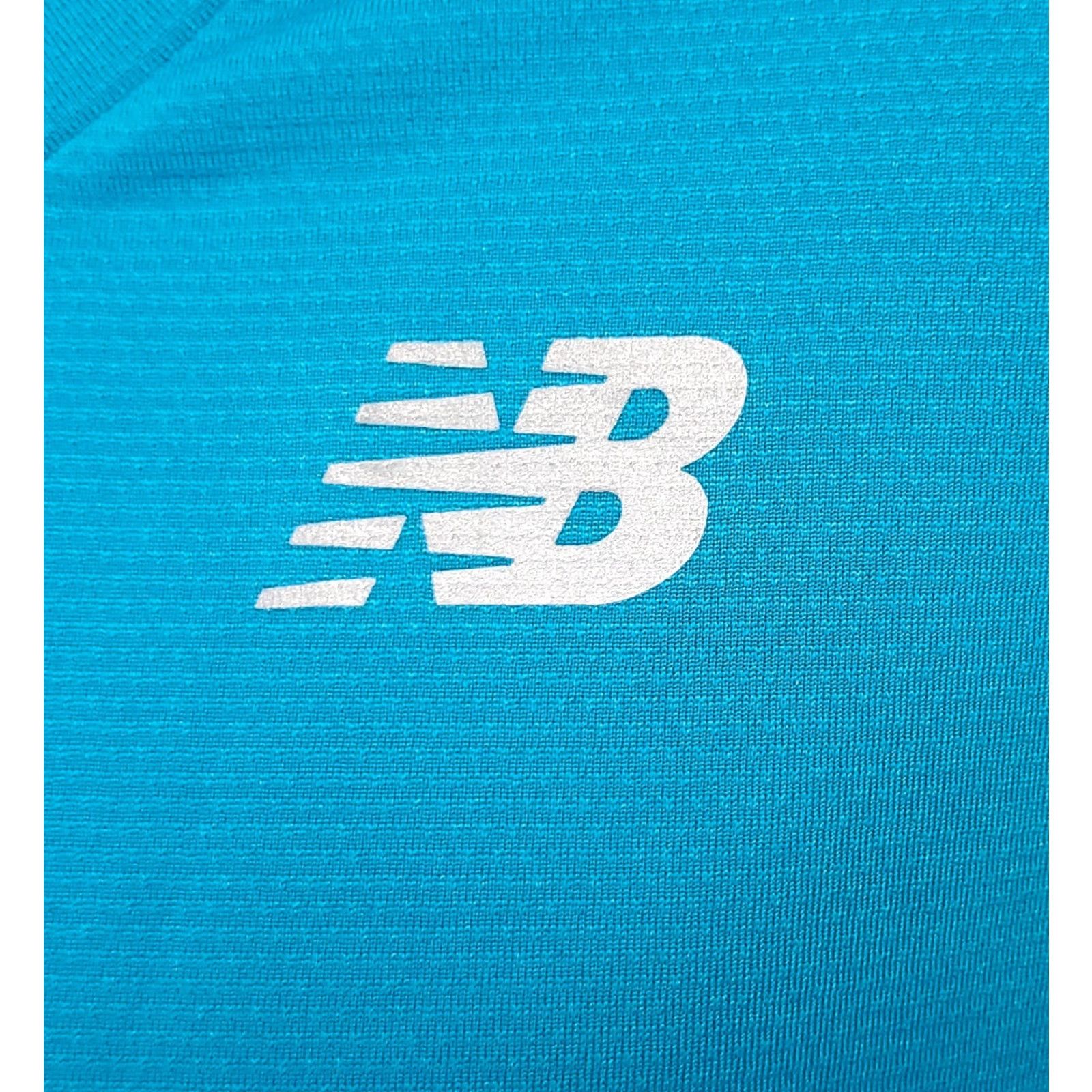 New Balance Womens New Balance Accelerate Shirt MLE Ocean Blue NB DRY Short Sleeve Shirt Size S / US 4 / IT 40 - 2 Thumbnail
