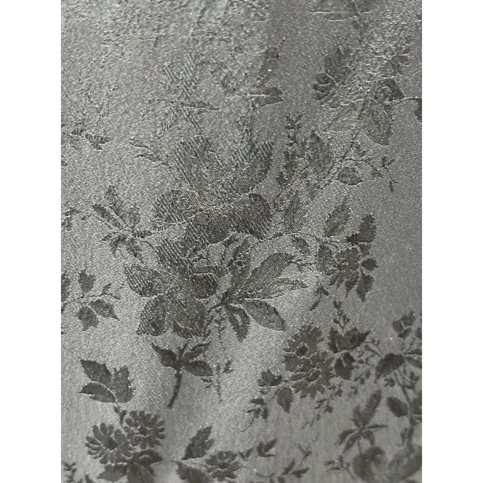 Vintage Dana Buchman Dress Maxi Women’s Dark Navy Floral Jacquard Fitted Asian Sz 4 Long V-Neck Party Cocktail Wedding Size S / US 4 / IT 40 - 7 Thumbnail