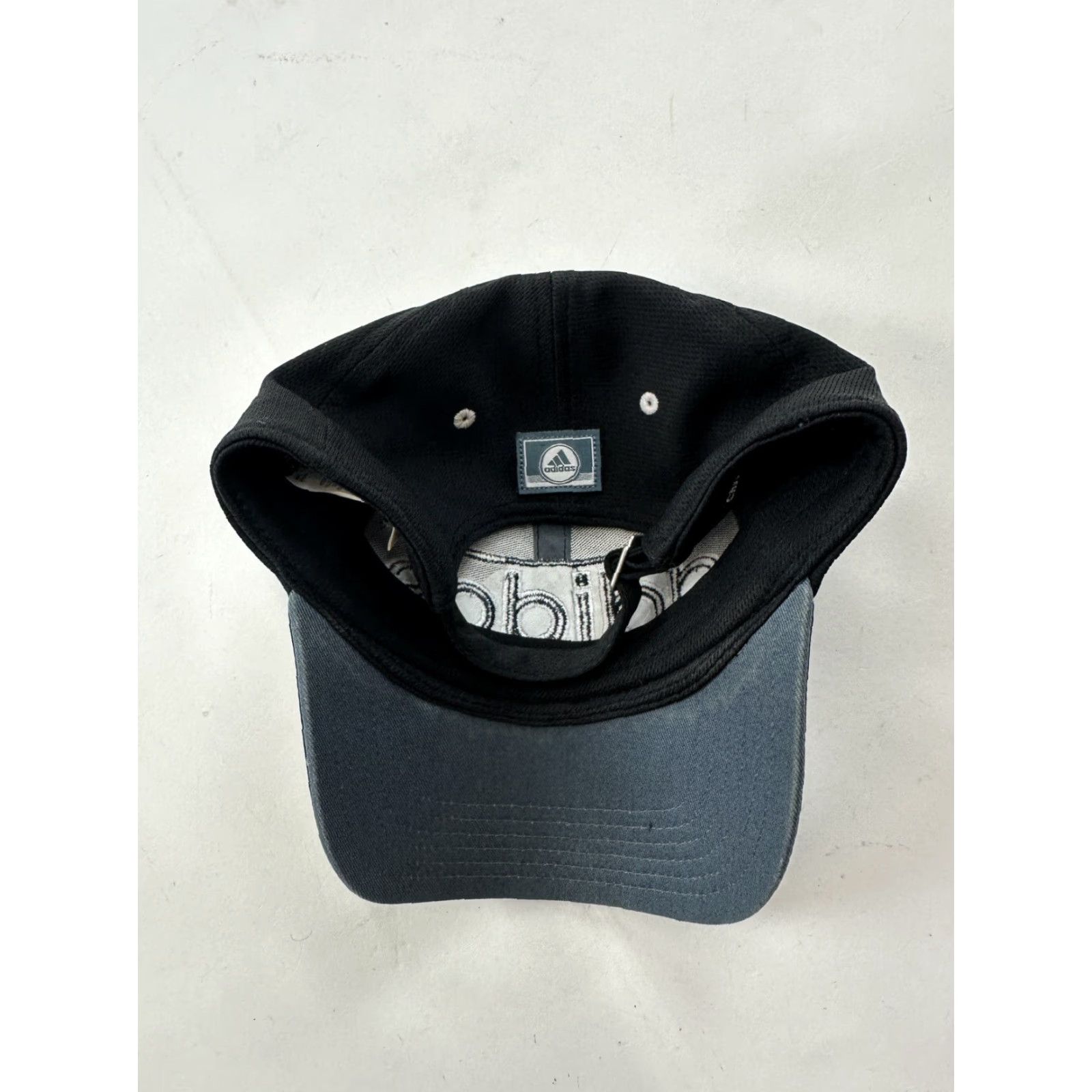 Adidas Adidas Hat Mens OS Black Spellout Big Logo Strapback Cap Size ONE SIZE - 7 Thumbnail