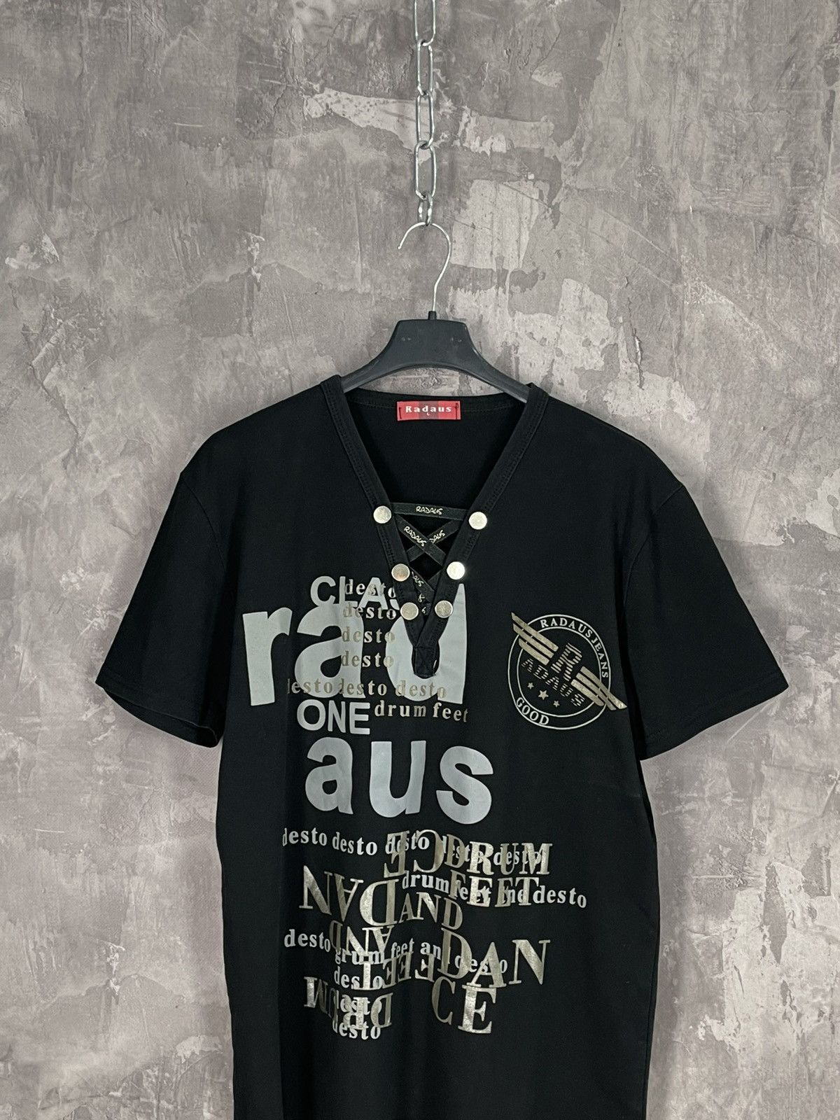 If Six Was Nine × Vintage Y2K Military Glam Japanese Style Tank Top T-Shirt Vest Size L / US 10 / IT 46 - 2 Thumbnail