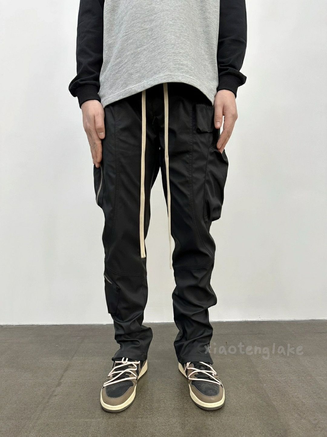 Designer zipper function skate hiphop cargo tactical pants Size US 28 / EU 44 - 4 Thumbnail