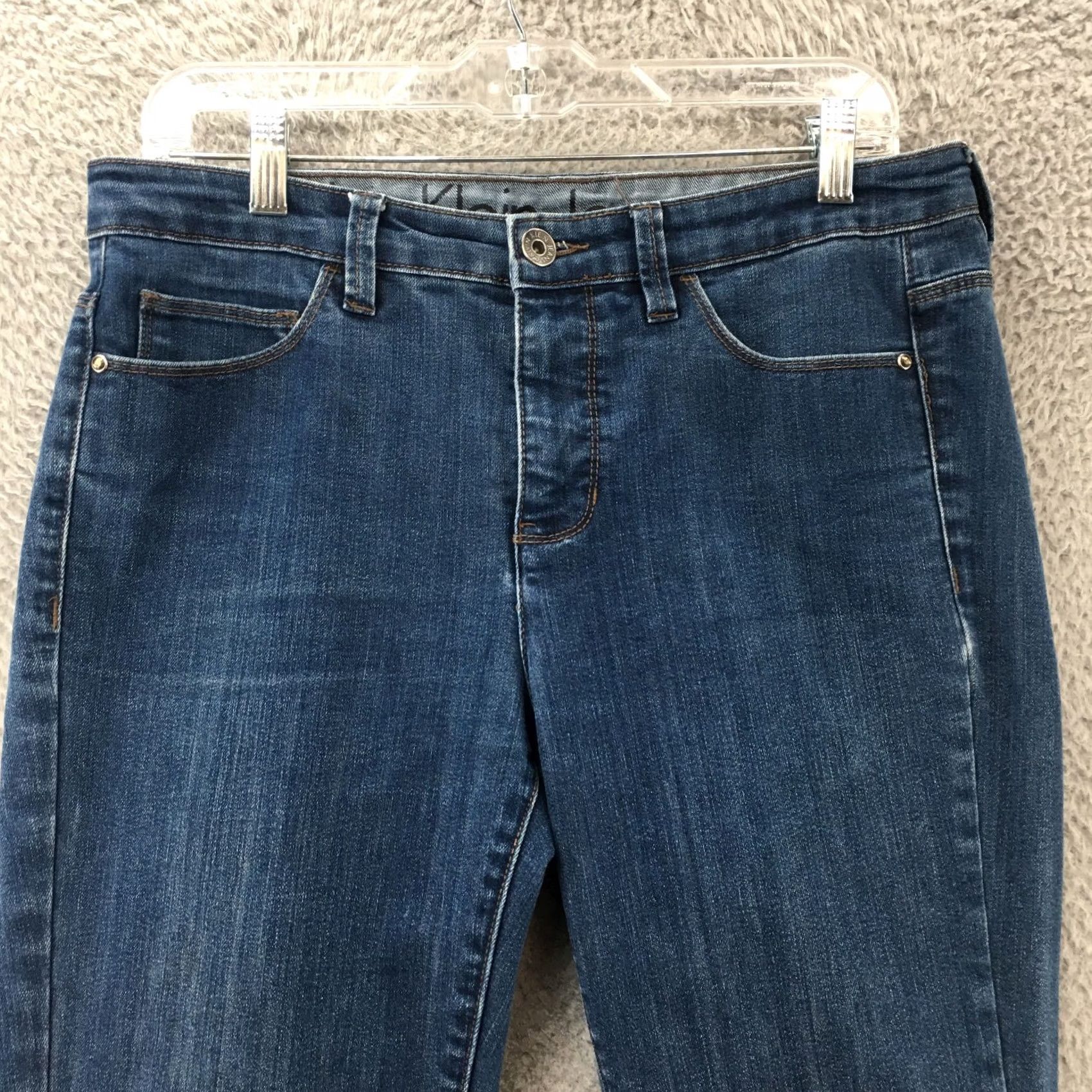 Calvin Klein Calvin Klein Bootcut Jeans Womens 30/10 Blue Denim Mid Rise Zip Jeans Mens? Size 30" / US 8 / IT 44 - 2 Thumbnail