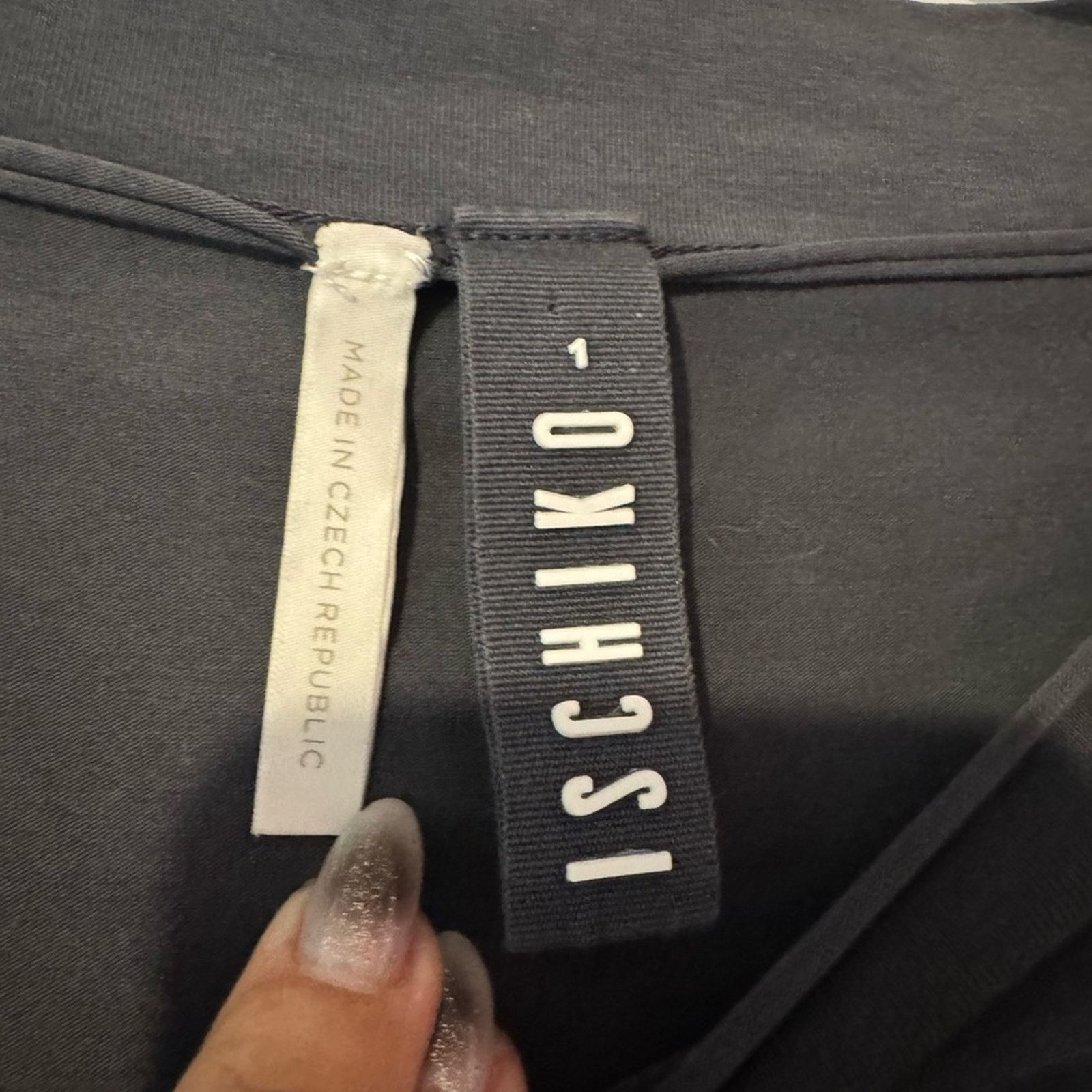 Other ISCHIKO long sleeve gray knit top size 1 = size medium Size M / US 6-8 / IT 42-44 - 4 Thumbnail