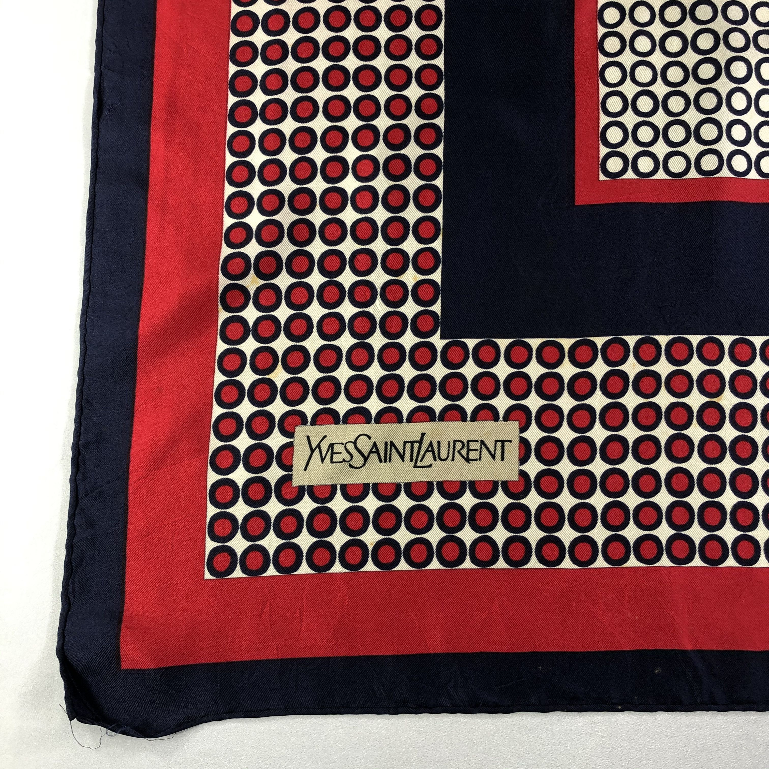 Vintage × Yves Saint Laurent Vintage Yves Saint Laurent Silk Scarf Size ONE SIZE - 4 Thumbnail