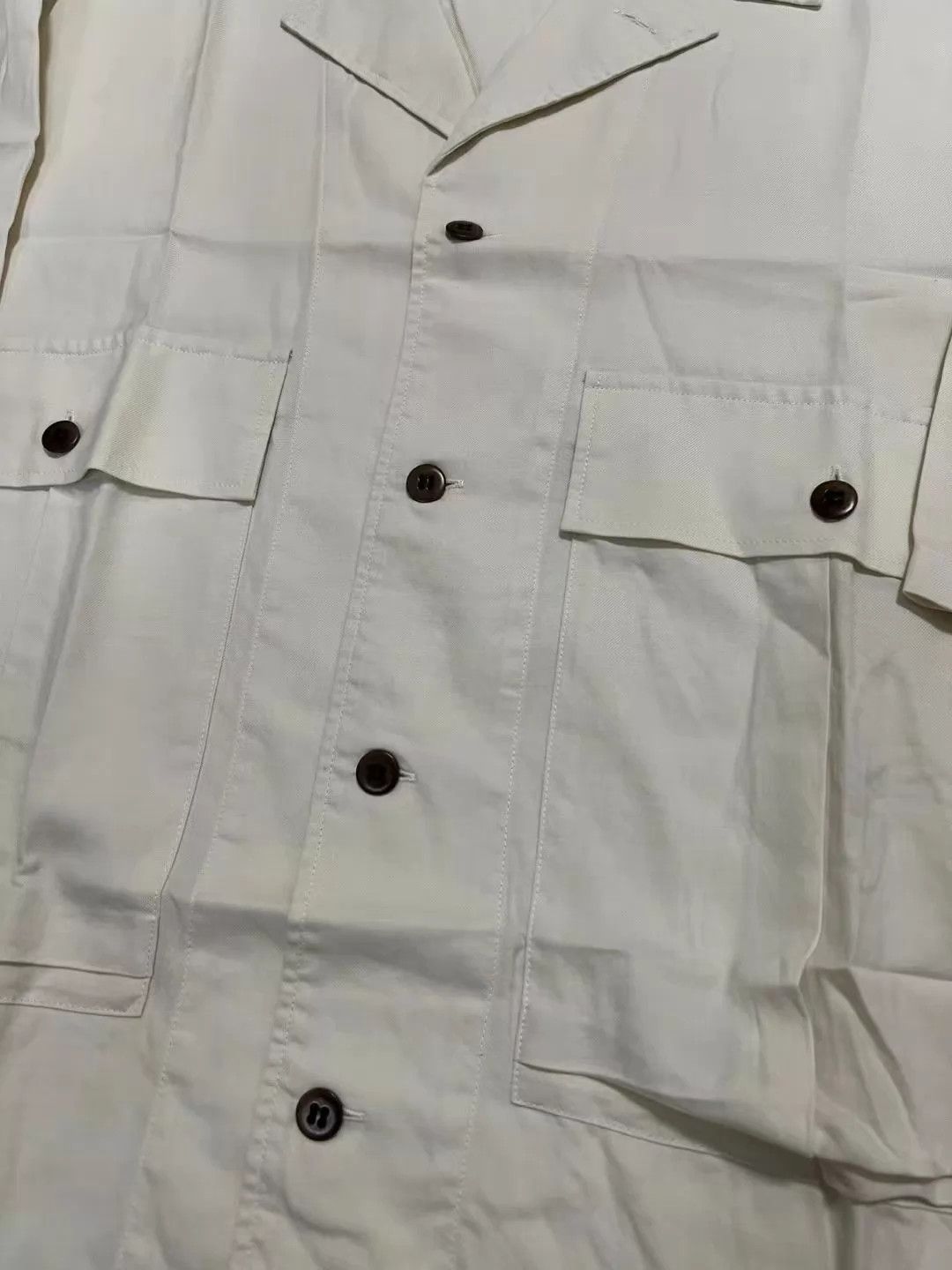 Visvim Visvim 19SS Cornet F.I.L. 2-Pocket SS Ivory 3 (Used, Oxidation, Badges) Size US L / EU 52-54 / 3 - 3 Thumbnail