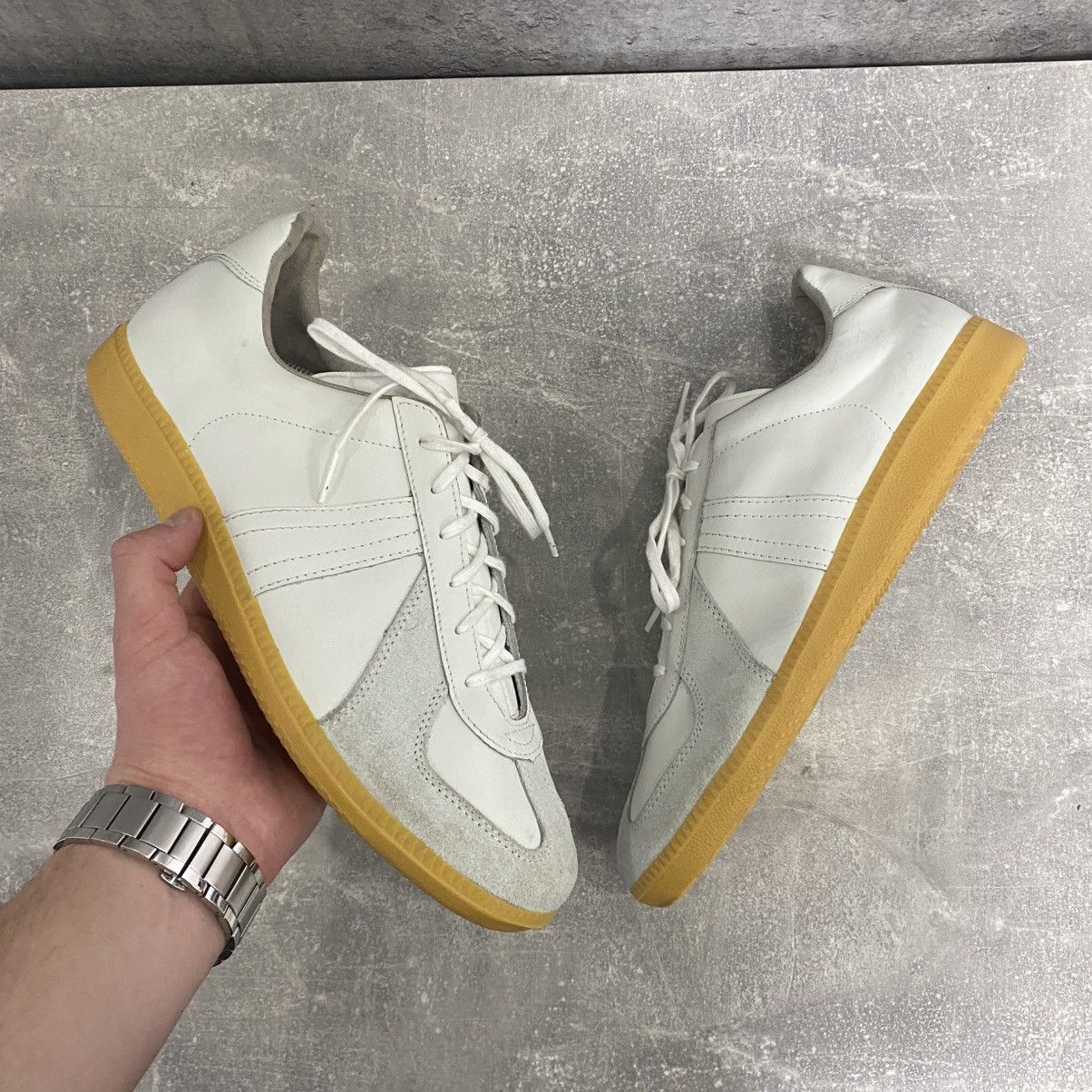 Other GAT BW-Sport 280 Army Trainer Leather Sneakers Margiela Type Size US 11 / EU 44 - 1 Thumbnail