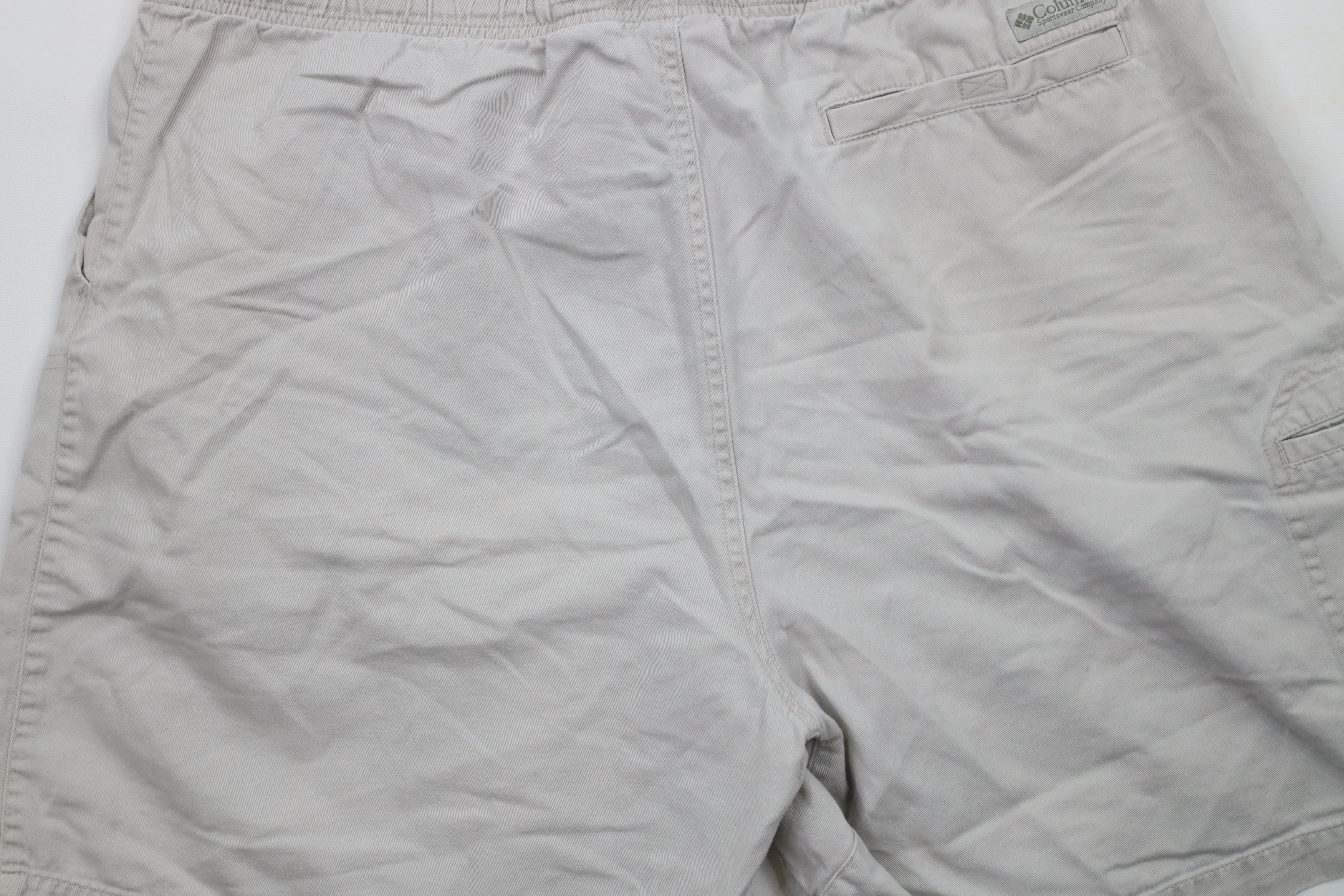 Columbia × Vintage Vintage 90s Columbia Belted Above Knee Shorts Beige Cotton Size US 36 / EU 52 - 11 Thumbnail