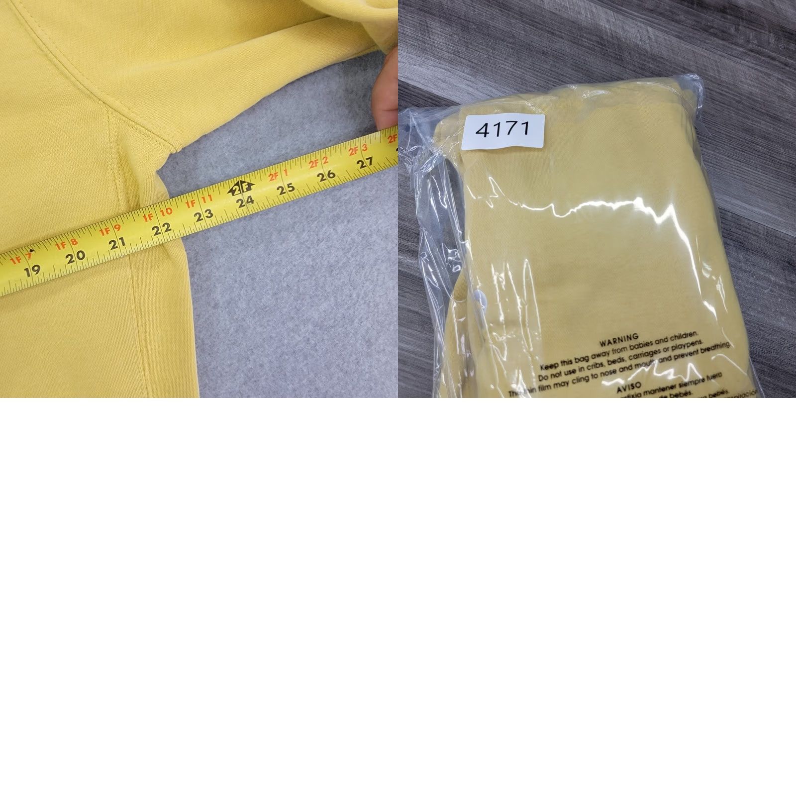 Nike VINTAGE Nike Swoosh Yellow Gold Pullover Hoodie Sweatshirt Men's M faded Hoodie Size US M / EU 48-50 / 2 - 8 Thumbnail