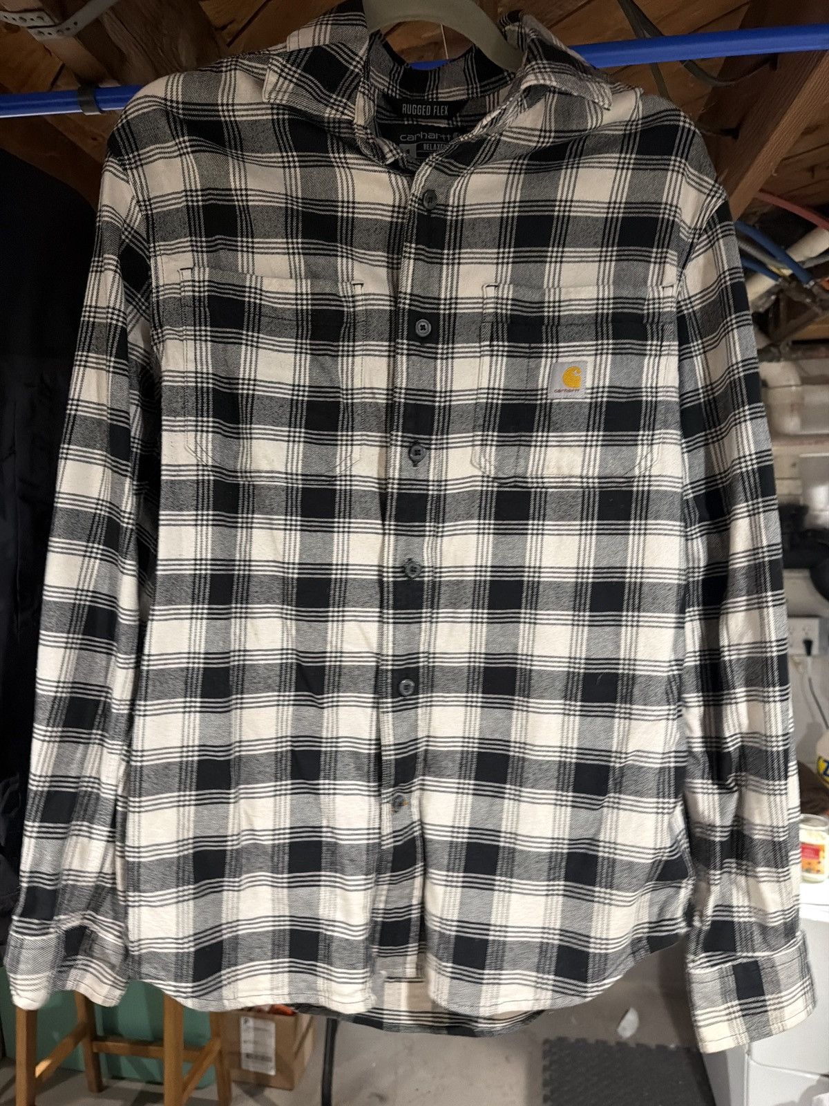 Carhartt Carhartt Black and White checkered Flannel Size US S / EU 44-46 / 1 - 5 Thumbnail