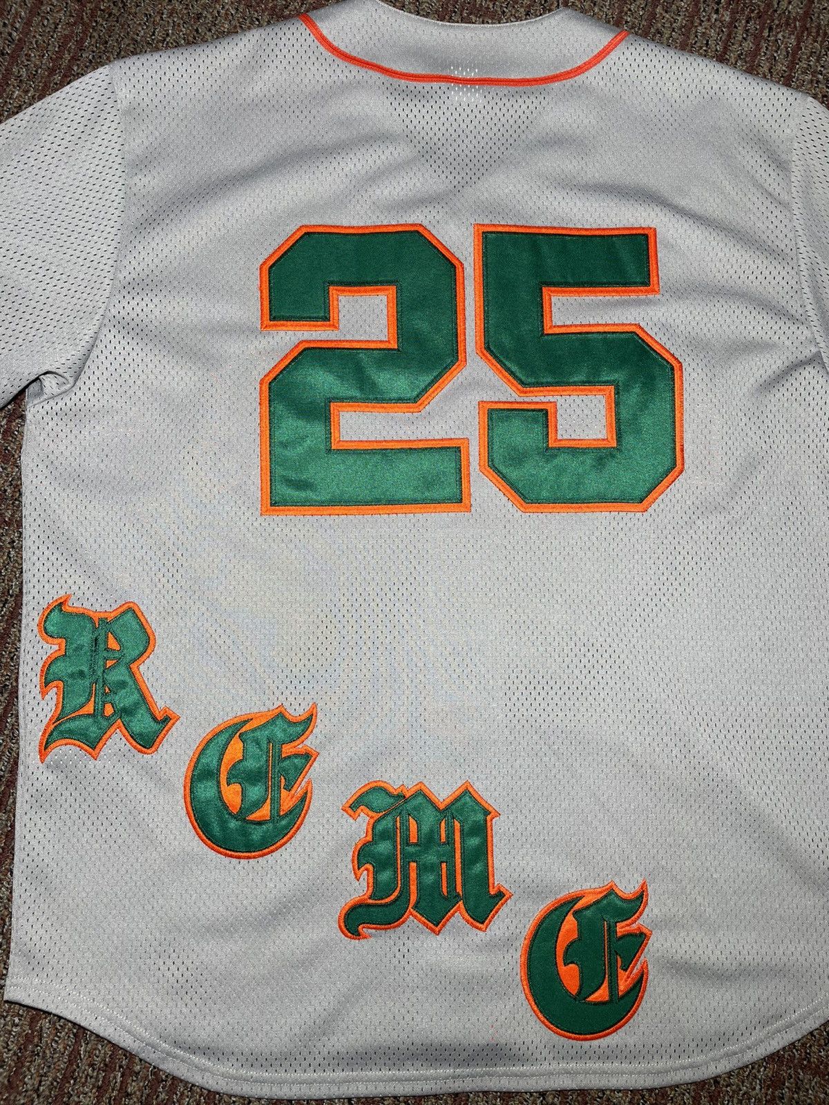 Supreme Supreme Old English Baseball Jersey (Large) Size US L / EU 52-54 / 3 - 3 Thumbnail