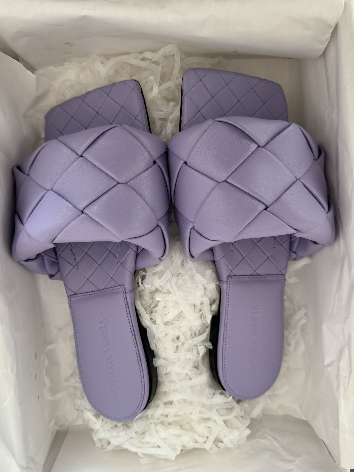 Bottega Venetta Intrecciato Lido Flat Sandals