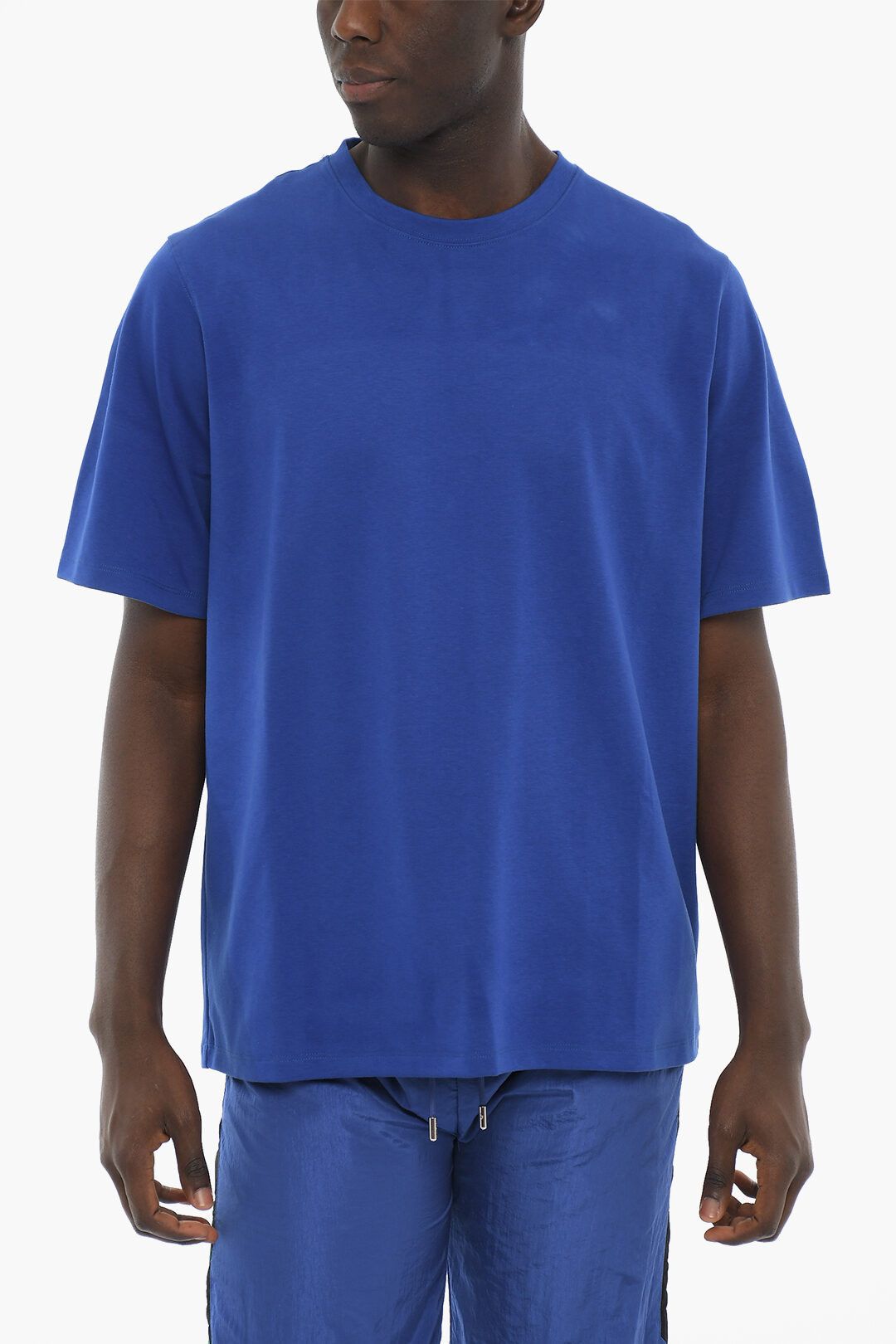 image of Just Don Og1Mm0424 Crewneck T-Shirt In Blue, Men's (Size XS)