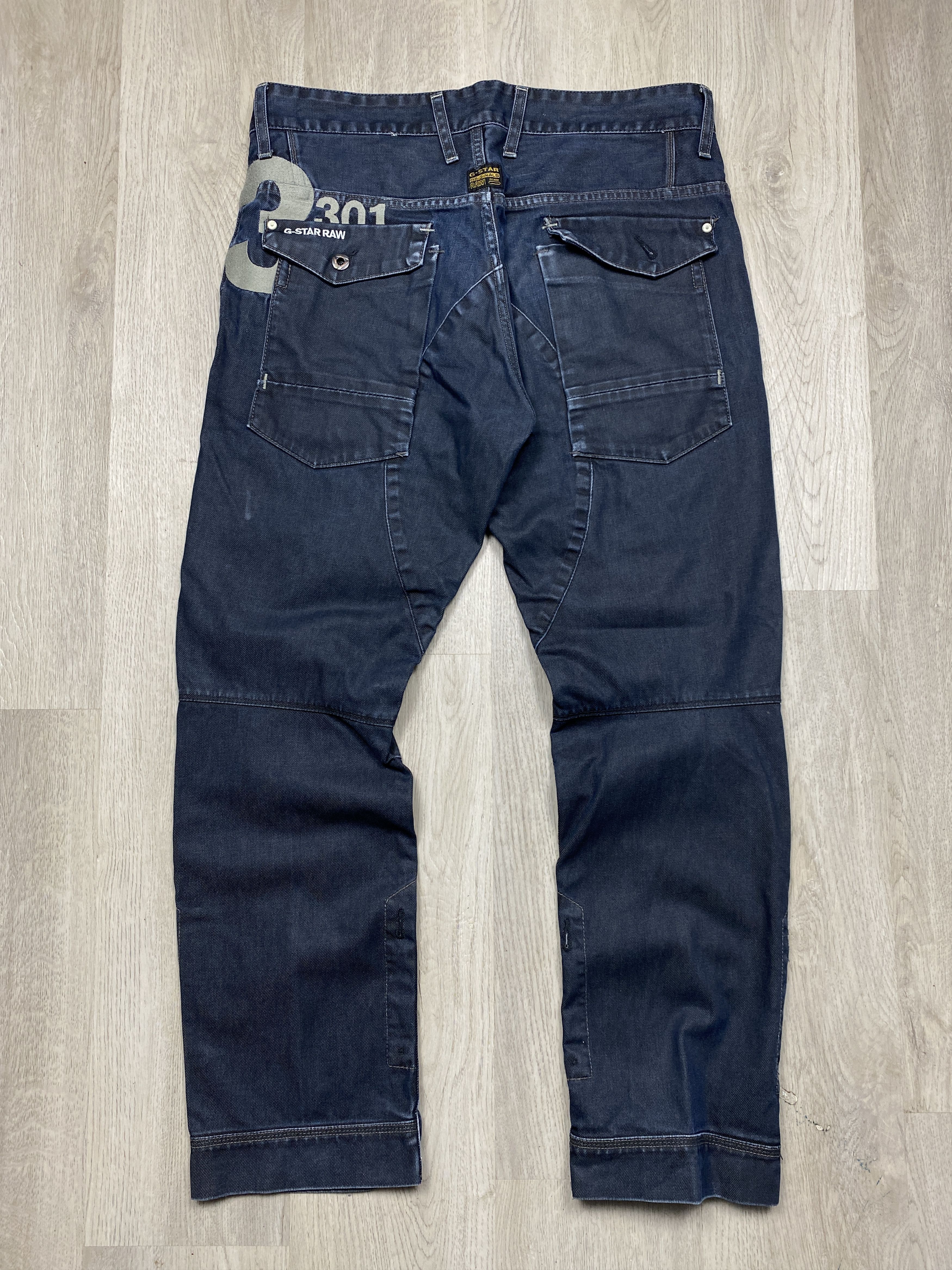 G Star Raw 5620 Dalton Tapered Denim Double Knee Pants Jeans