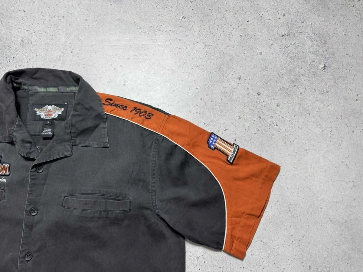 Harley Davidson Harley Davidson Button Short Sleeve Shirt Racing Moto Size US L / EU 52-54 / 3 - 4 Thumbnail