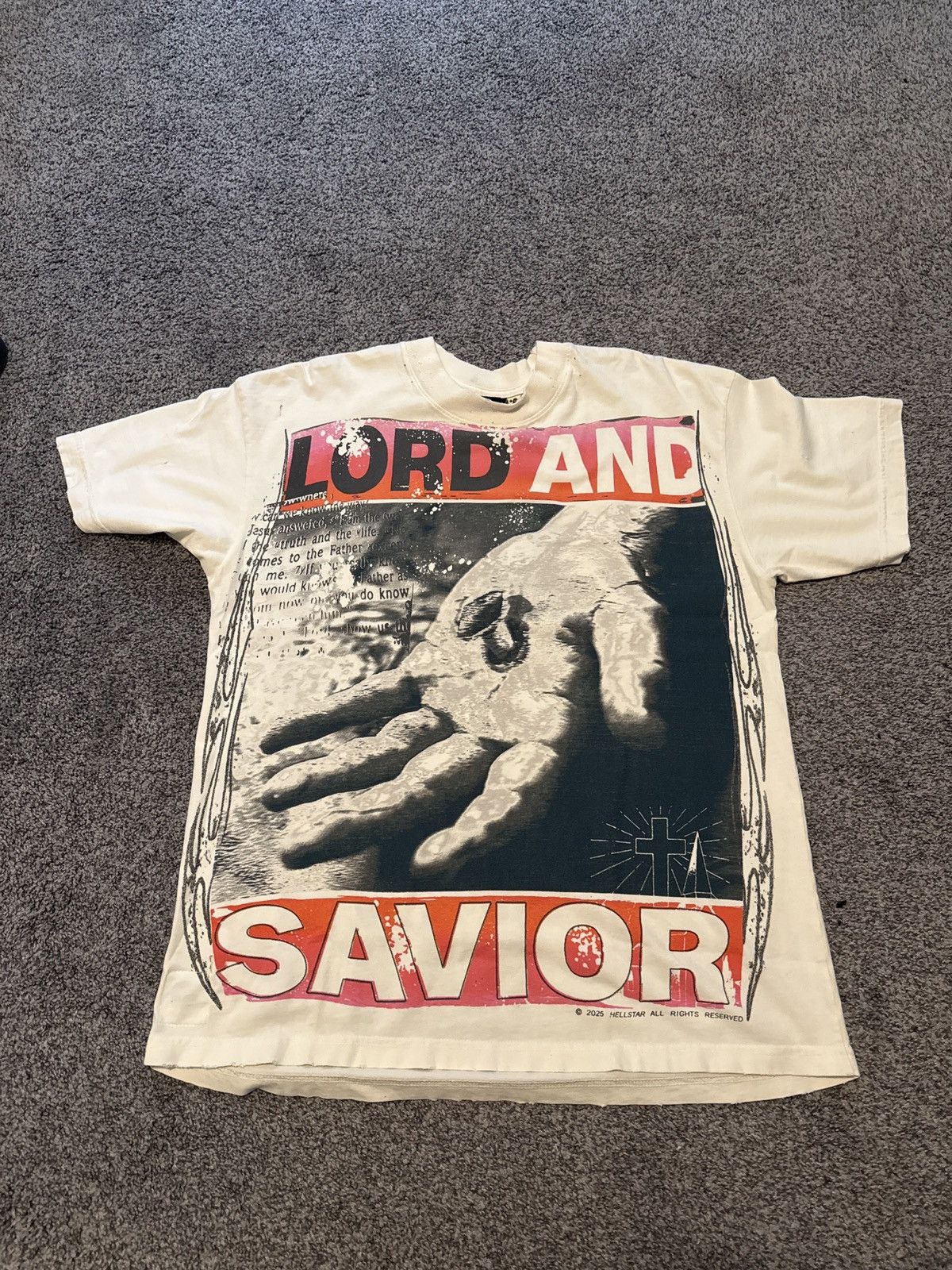 HELLSTAR Hellstar Lord and Savior Tee - BNWT - size Small - GRAIL Size US S / EU 44-46 / 1 - 1 Thumbnail