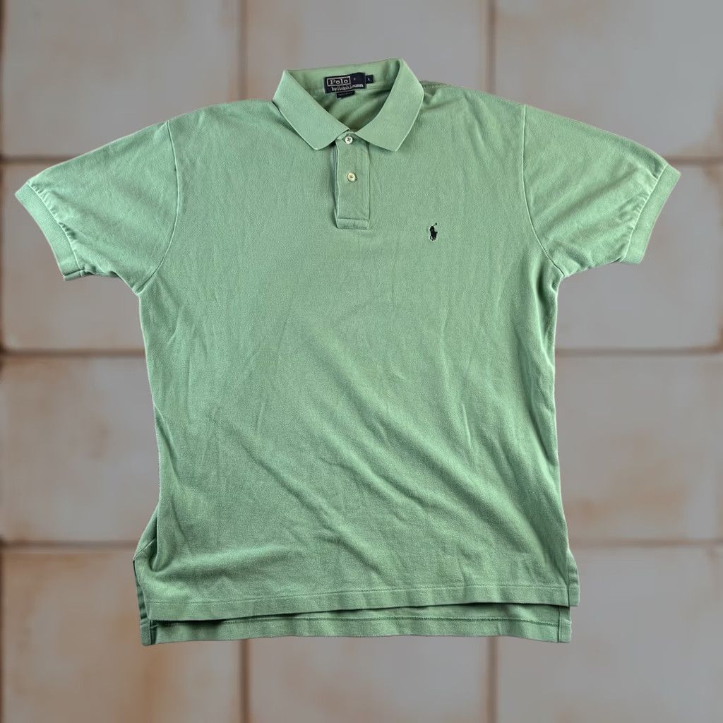 Polo Ralph Lauren VINTAGE Polo Ralph Lauren Polo Shirt Short Sleeve Mens M Green 90s Preppy Golf Classic Size US M / EU 48-50 / 2 - 1 Thumbnail