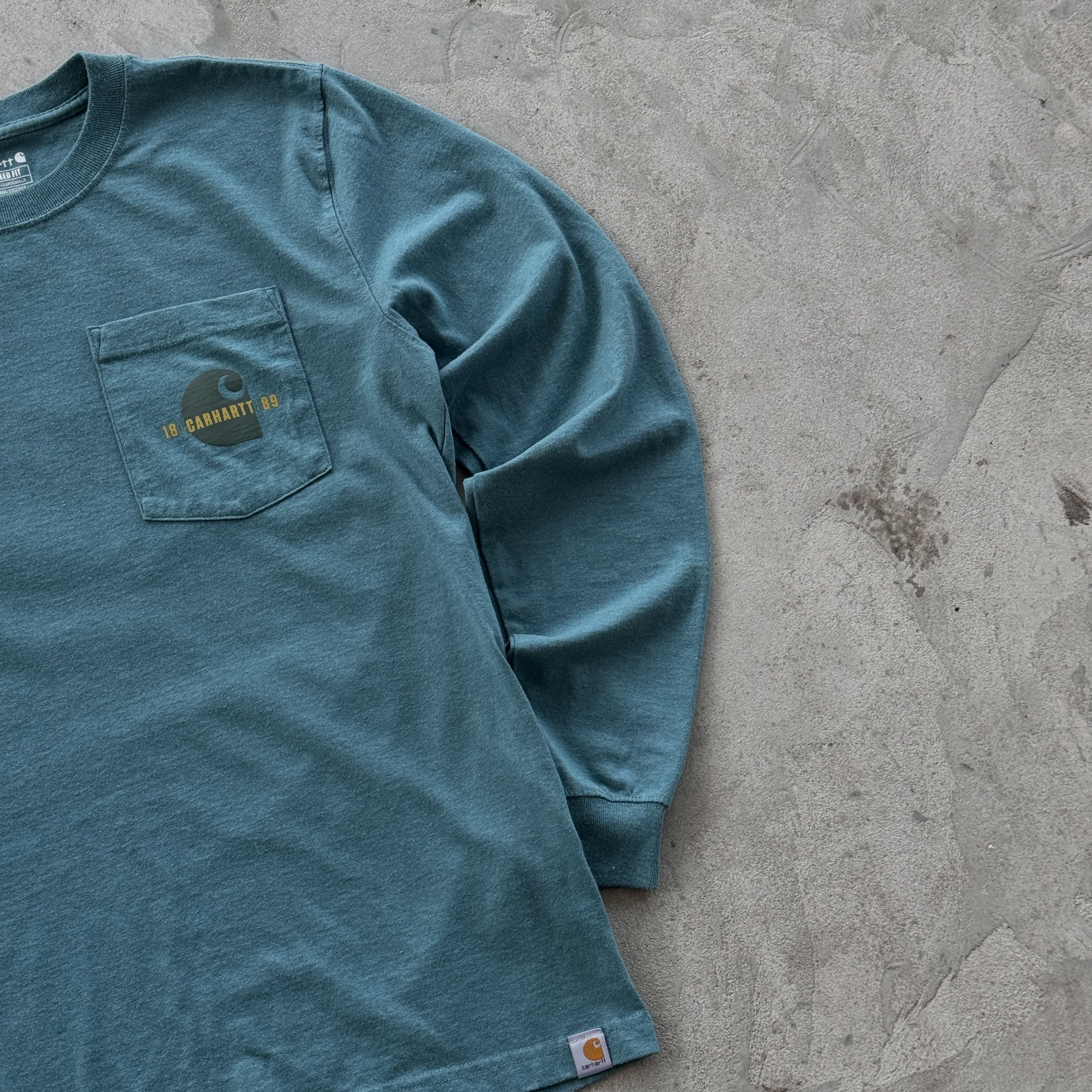 Carhartt Vintage Carhartt Relaxed Fit Pocket T-Shirt Long Sleeve Size US S / EU 44-46 / 1 - 3 Thumbnail