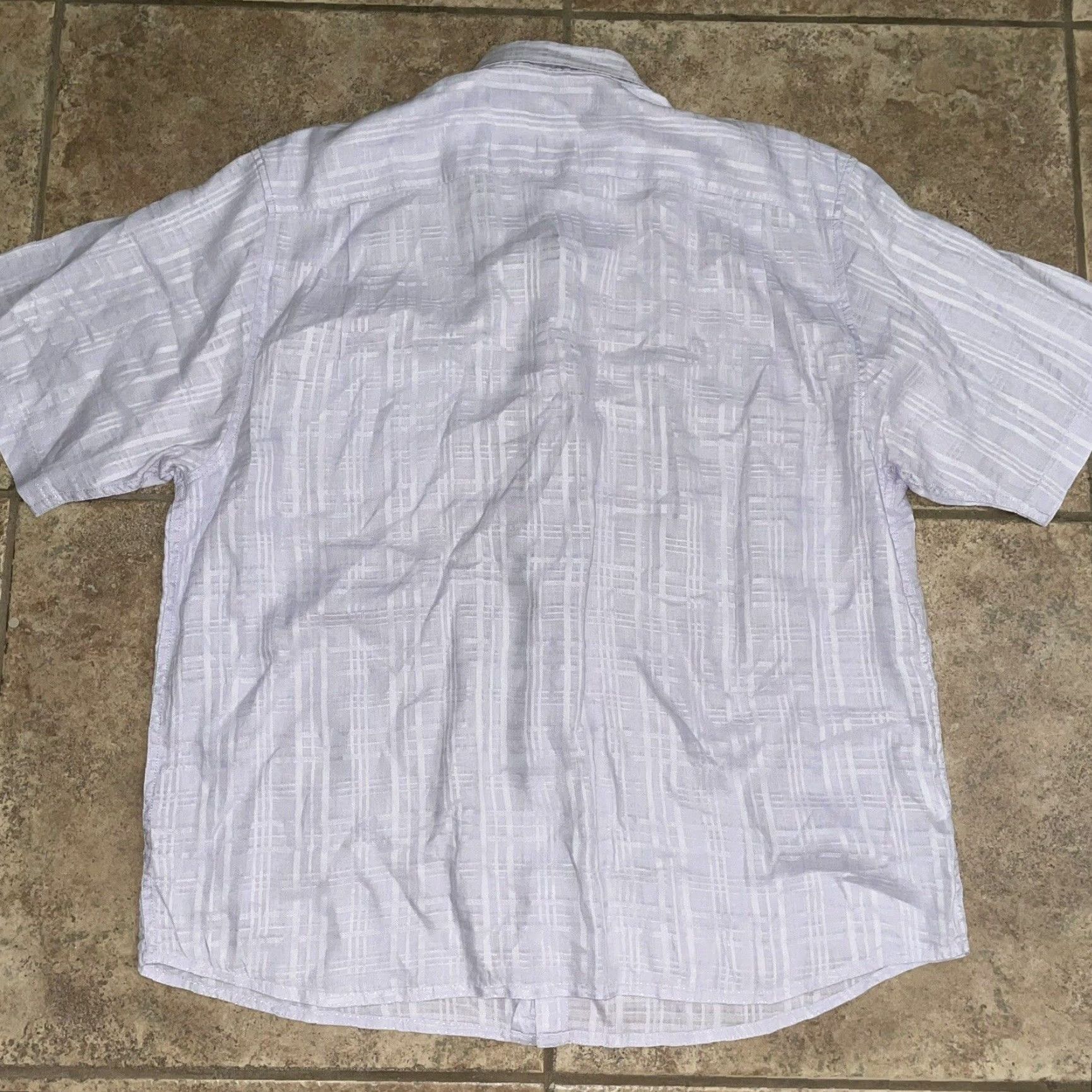 Tommy Bahama VINTAGE Tommy Bahama Hawaiian Shirt XL Purple Linen Short Sleeve Mens Size US XL / EU 56 / 4 - 5 Thumbnail