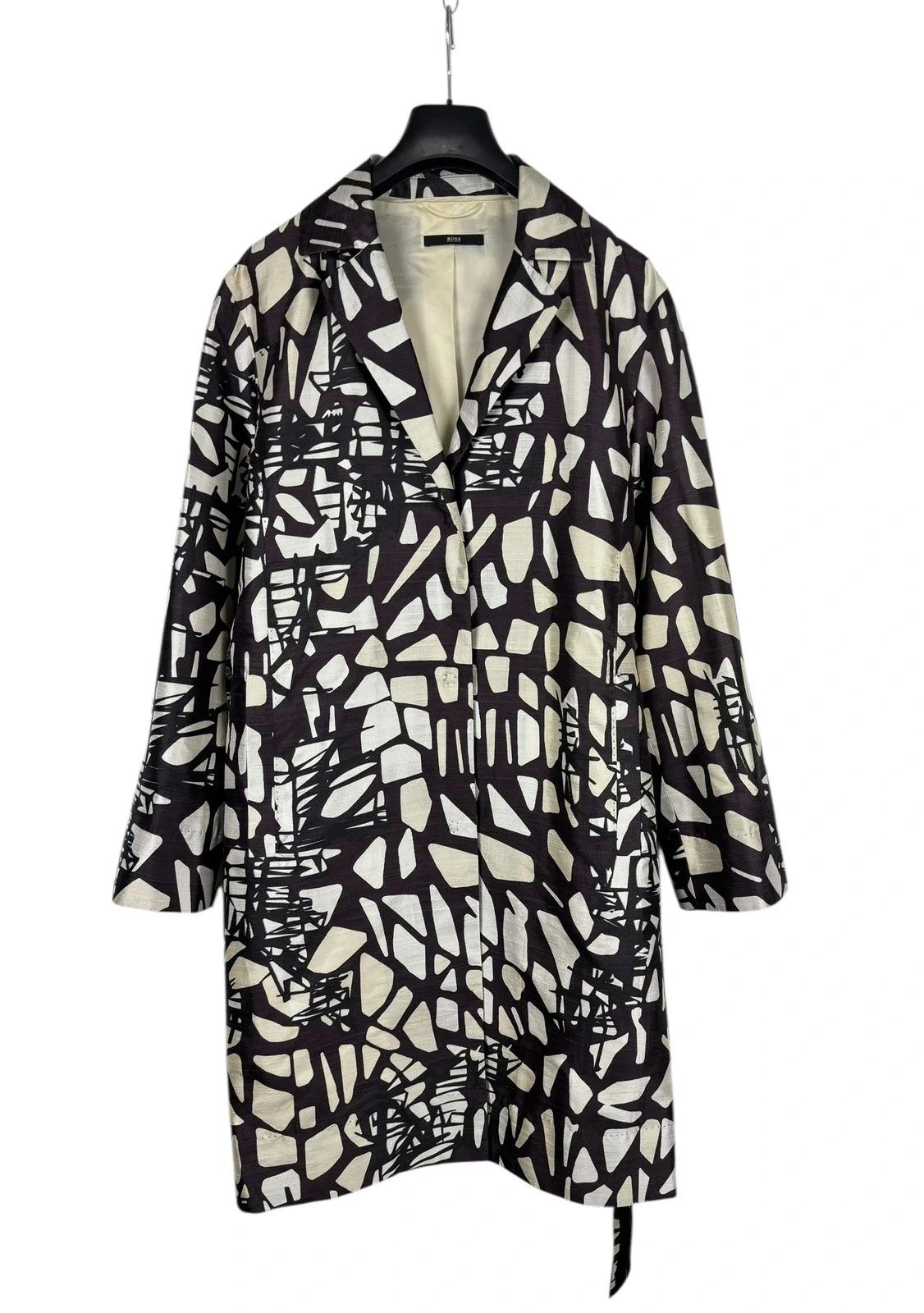 Hugo Boss Hugo Boss Silk Printed Belted Coat size UK10 IT42 Size M / US 6-8 / IT 42-44 - 10 Thumbnail