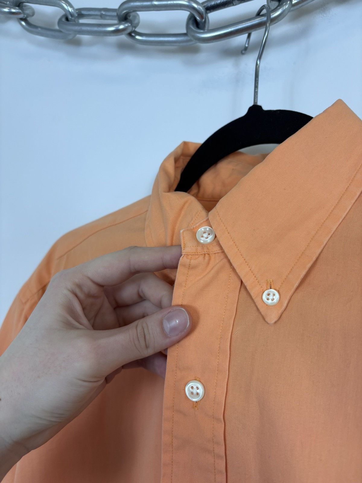 Ralph Lauren Ralph Lauren Vintage Men’s Blake Orange Short Sleeve Shirt Size US L / EU 52-54 / 3 - 6 Thumbnail