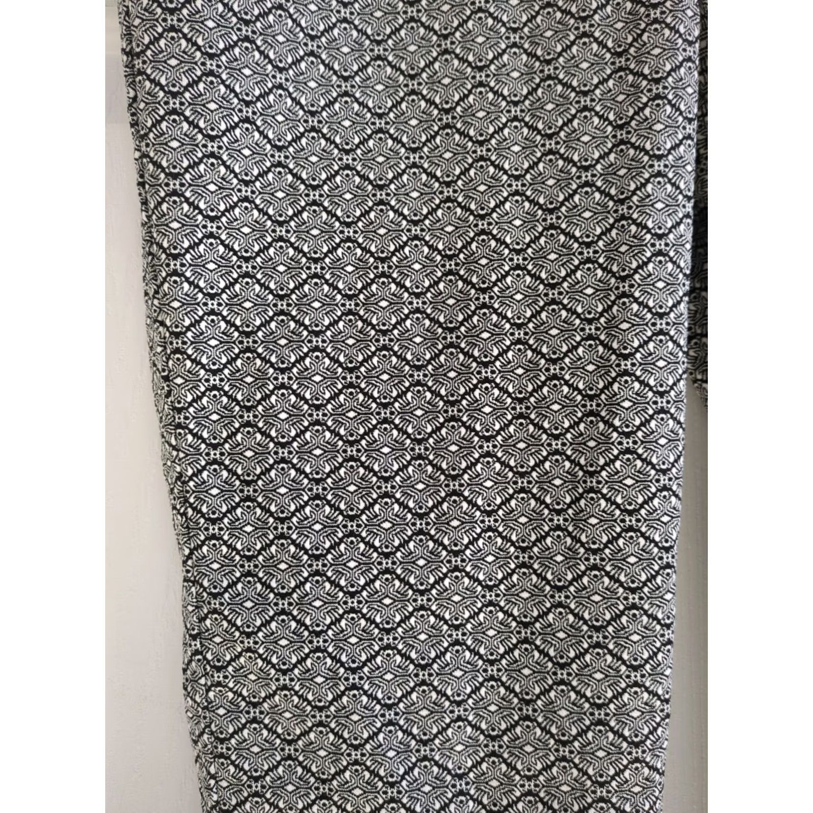 Vintage 89th & Madison Dress Pants Women's 8 Pull On Geometric Black White Print Stretch Pants Mens? Size 30" / US 8 / IT 44 - 2 Thumbnail