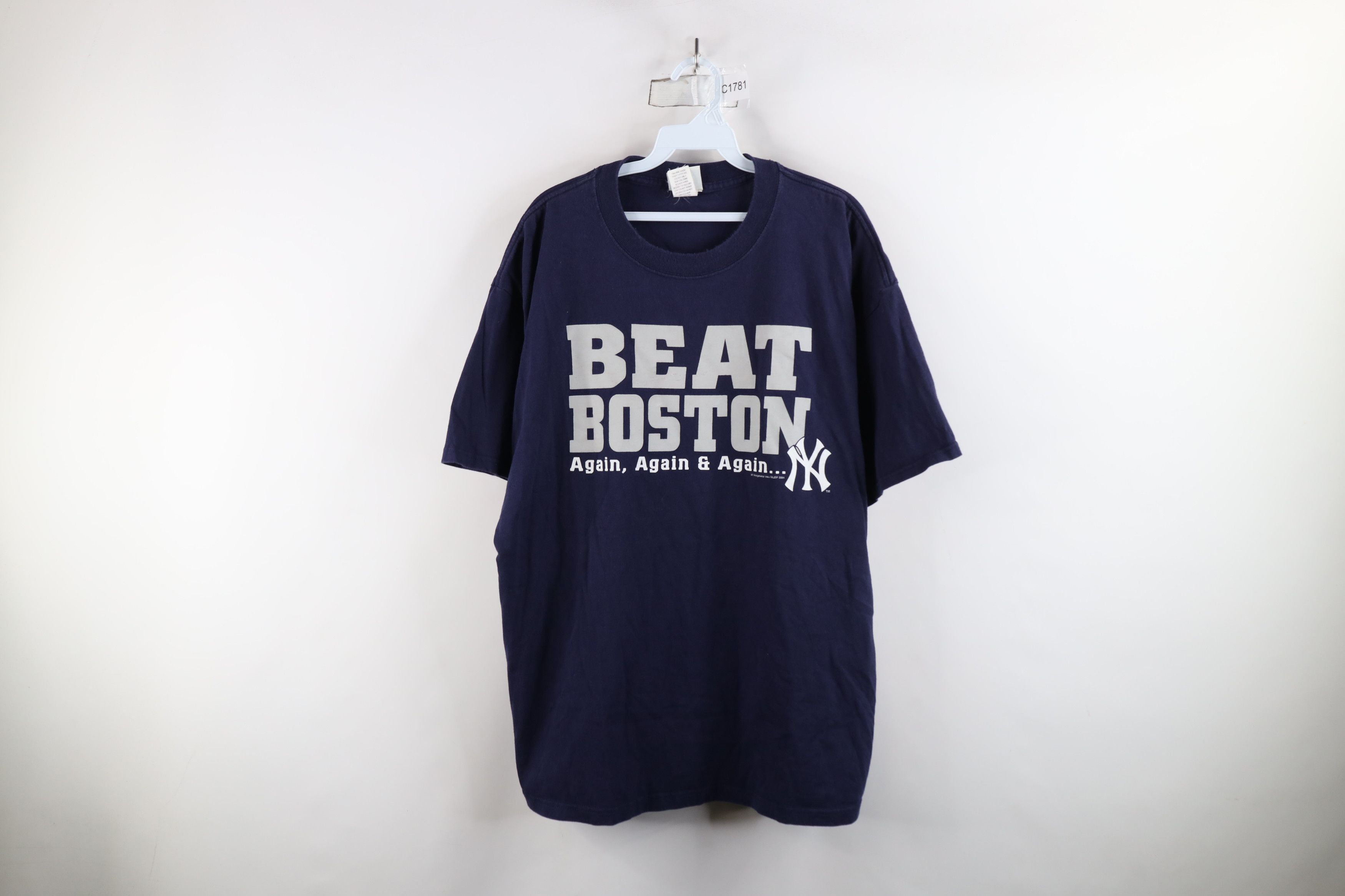 Vintage Vintage Y2K 2004 Baseball Beat Boston Red Sox Again T-Shirt Size US XL / EU 56 / 4 - 1 Thumbnail