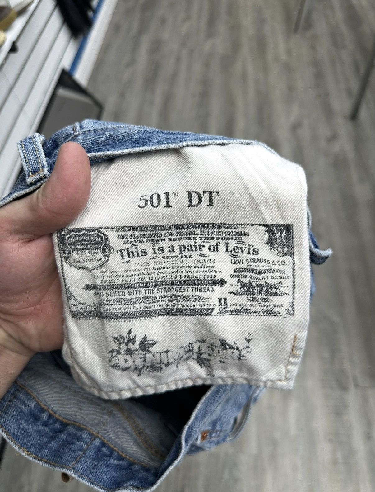 DENIM TEARS Denim Tears x Levis Cotton Wreath Jeans ‘Light Wash’ Size US 30 / EU 46 - 4 Thumbnail