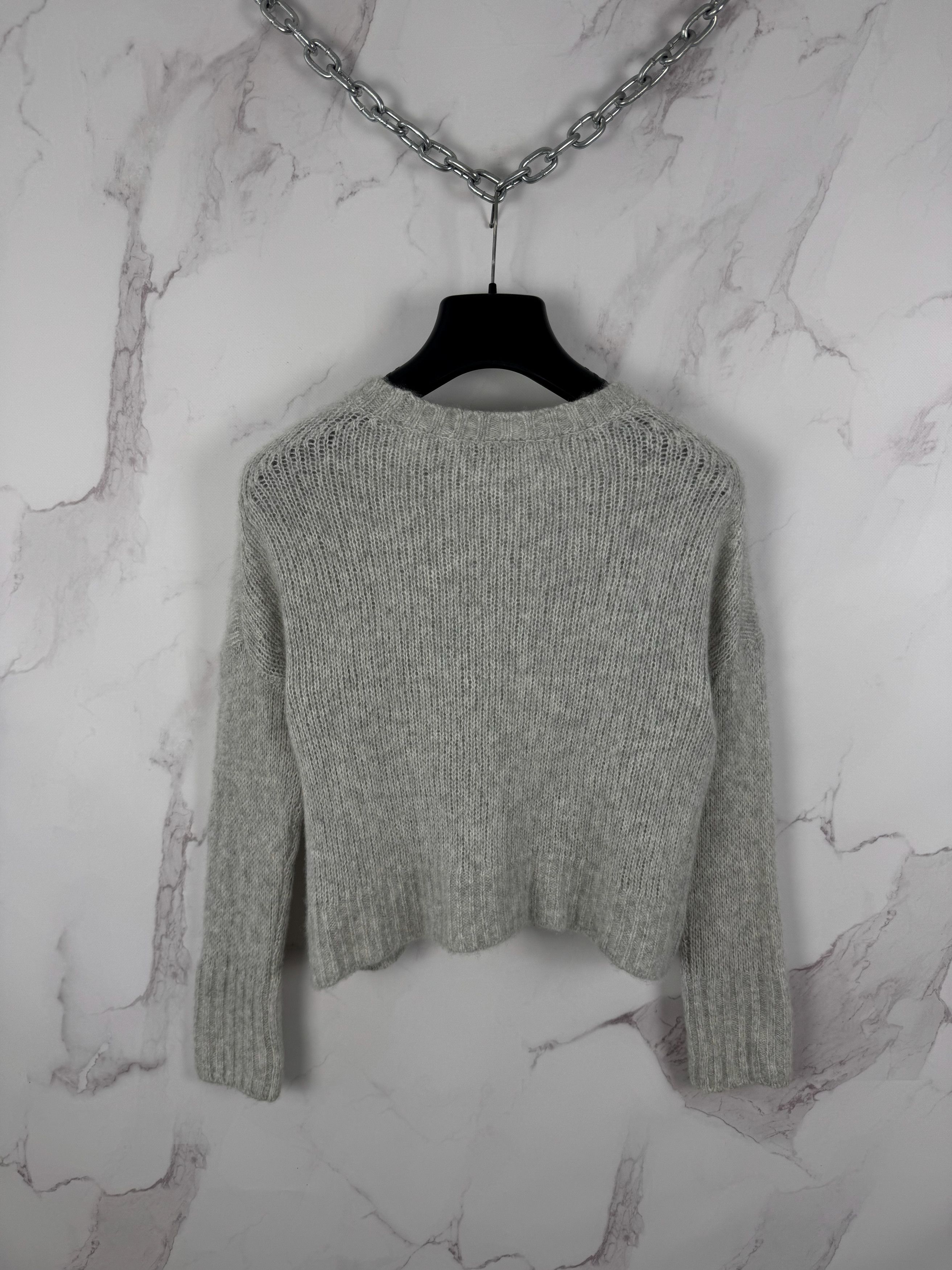 ME+EM ME+EM Cashmere Silk Blend Sweater Gray Casual Style Size M Size M / US 6-8 / IT 42-44 - 5 Thumbnail
