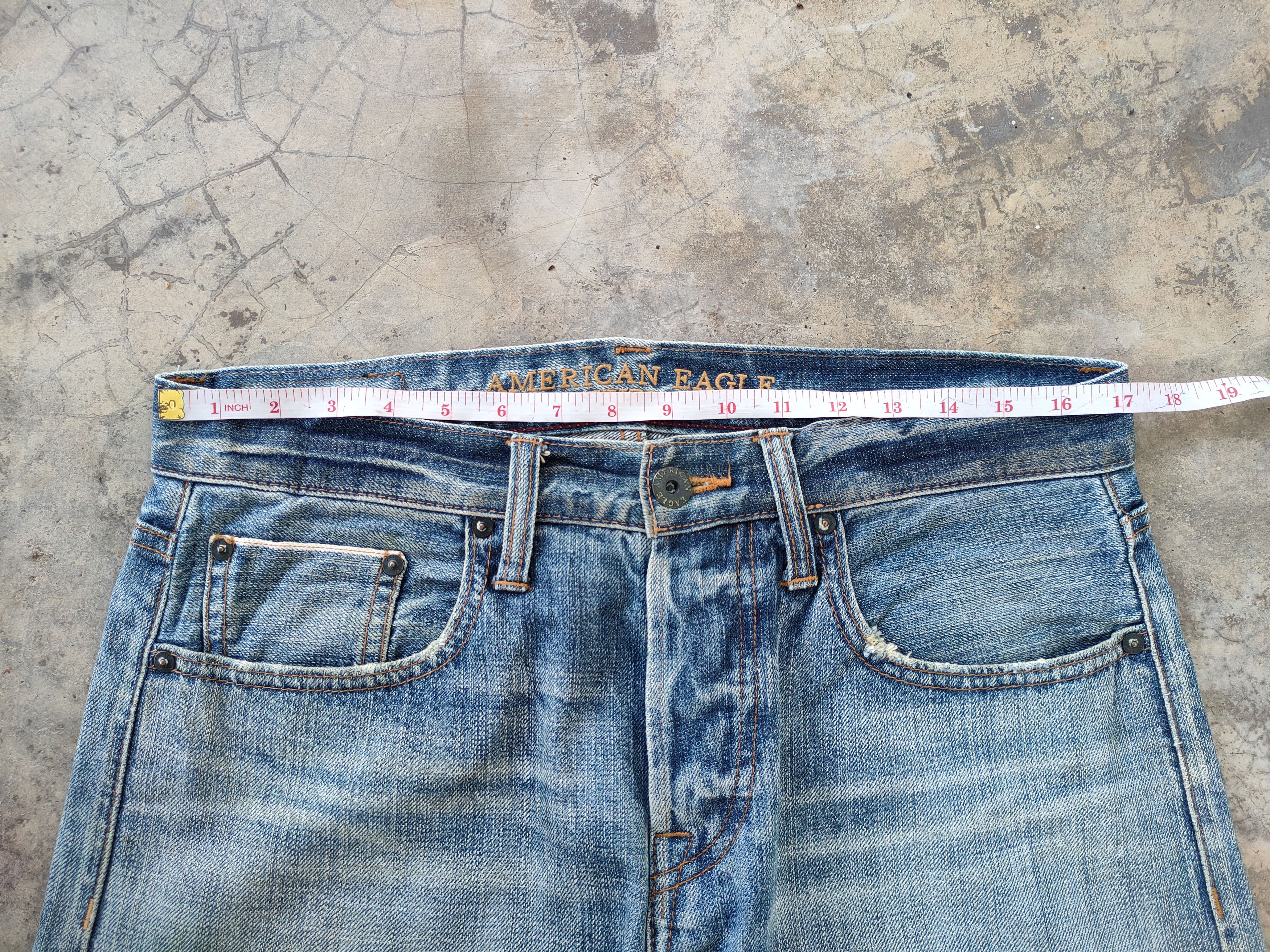 Japanese Brand × Jean VINTAGE JAPANESE SALVEGE FADED DISTRESSED JEANS DENIM PANTS Size US 34 / EU 50 - 8 Thumbnail