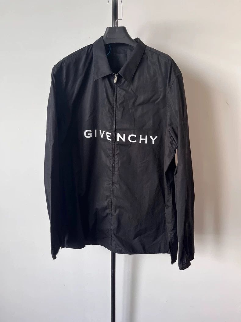 Givenchy GIVENCHY Logo Zip Long Sleeve Shirt-2508 Size US XL / EU 56 / 4 - 2 Thumbnail