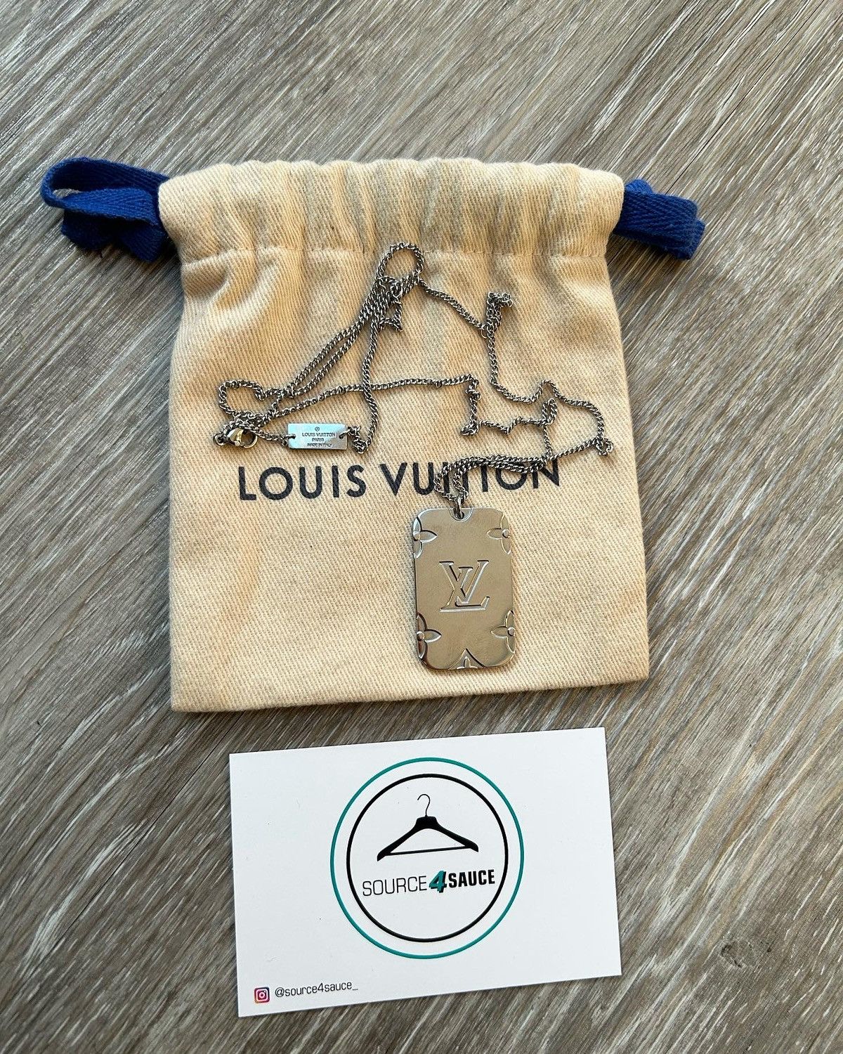 LOUIS VUITTON Monogram Locket Necklace 1258128