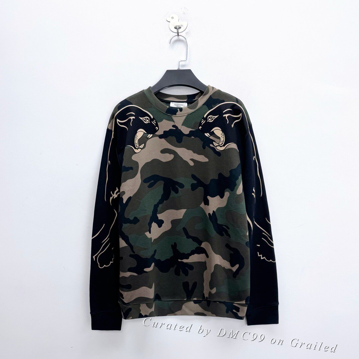 Valentino Valentino Camouflage Logo Sweatshirt Size US L / EU 52-54 / 3 - 1 Thumbnail