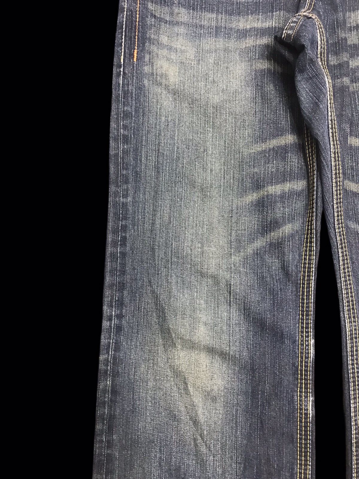 Edwin 💥FLARE💥ARCHIVAL EDWIN 401XVS STONE WASH DENIM F326 Size US 31 - 6 Thumbnail