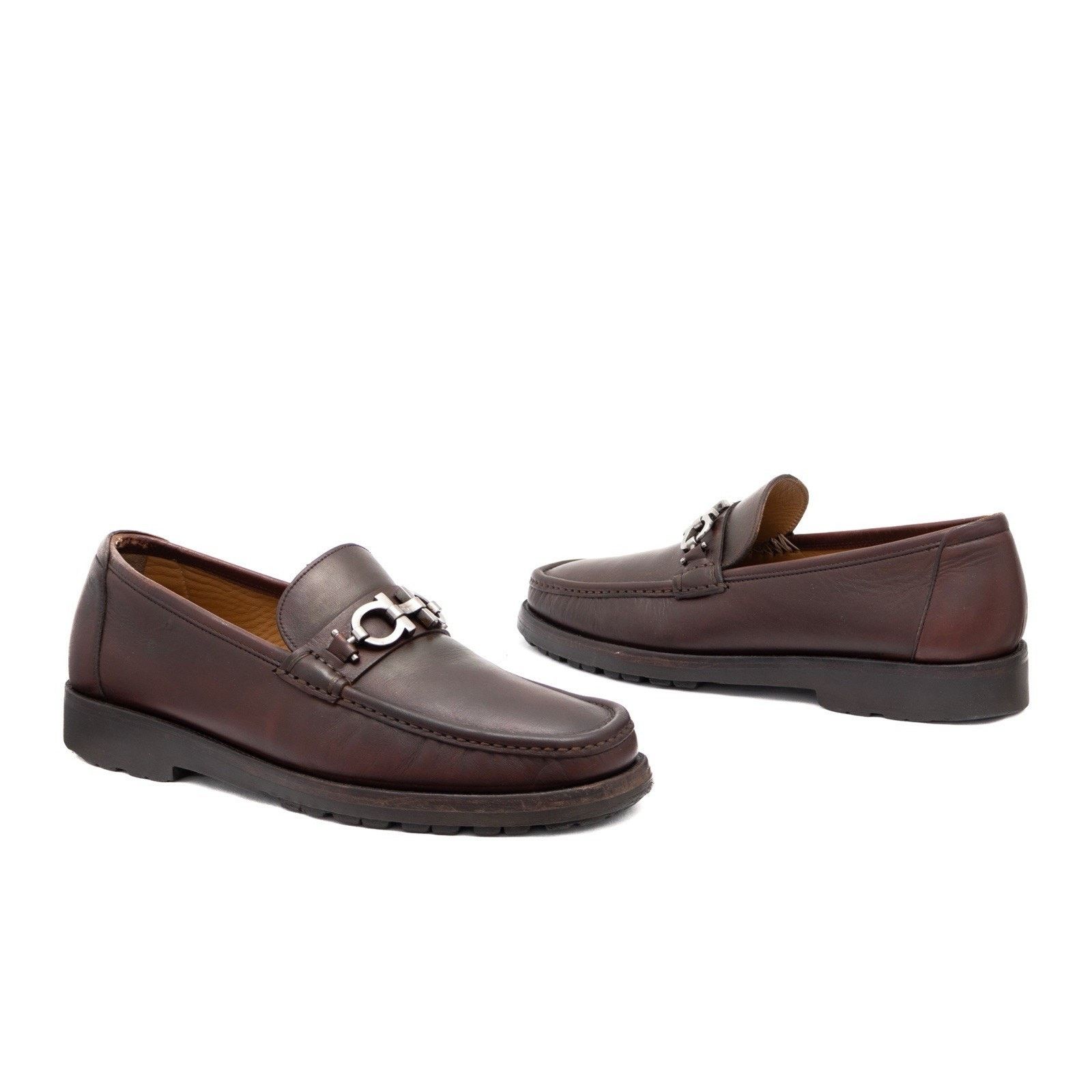 Ferragamo Classic Mens Gancini Velvet | Leather Lined Bit Loafers Size 9.5D Salvatore Ferragamo Master Gancini Men main image 2
