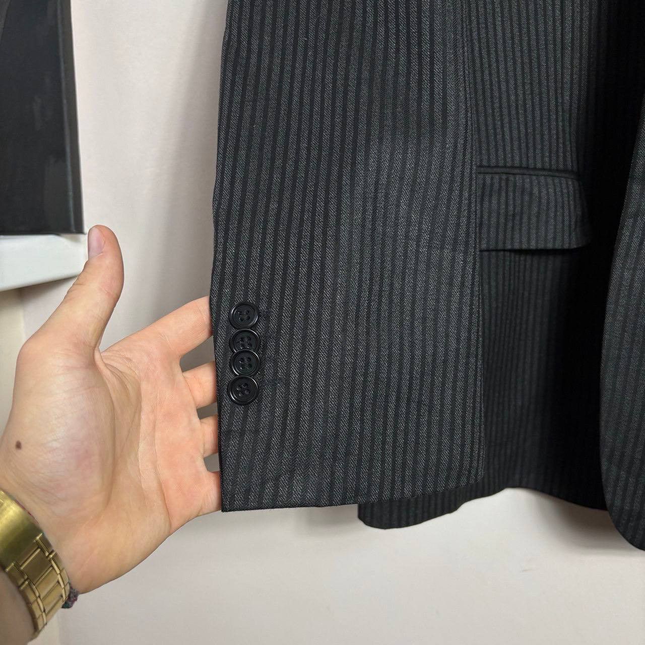 Other Ing Loro Piana Wool Striped Lined Blazer Men's 44 EU 54R Size 44R - 5 Thumbnail
