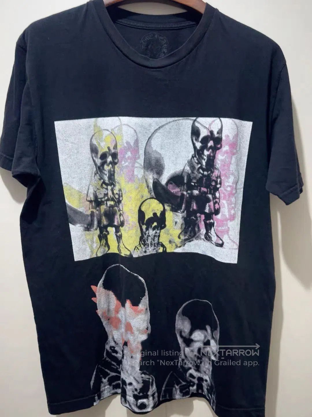 Chrome Hearts Black Skull Graphic Short Sleeve T-Shirt. Size US XL / EU 56 / 4 - 1 Thumbnail