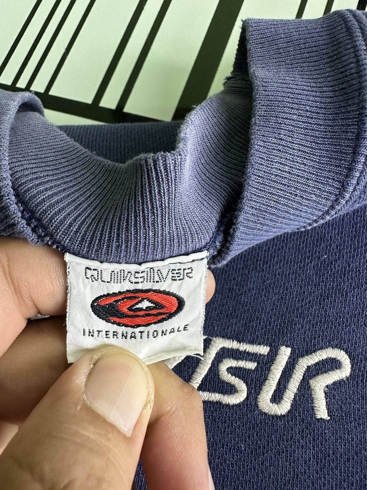 Quiksilver × Vintage Vintage Spell Out Quiksilver Box Logo Sweatshirt Size US M / EU 48-50 / 2 - 7 Thumbnail