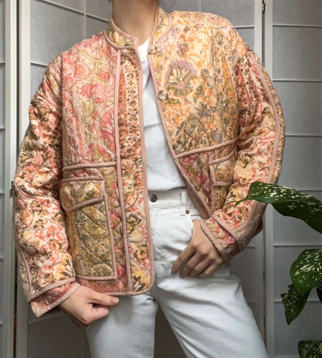 Zara Zara Patchwork Paisley Quilted Jacket (159) Size US M / EU 48-50 / 2 - 1 Thumbnail